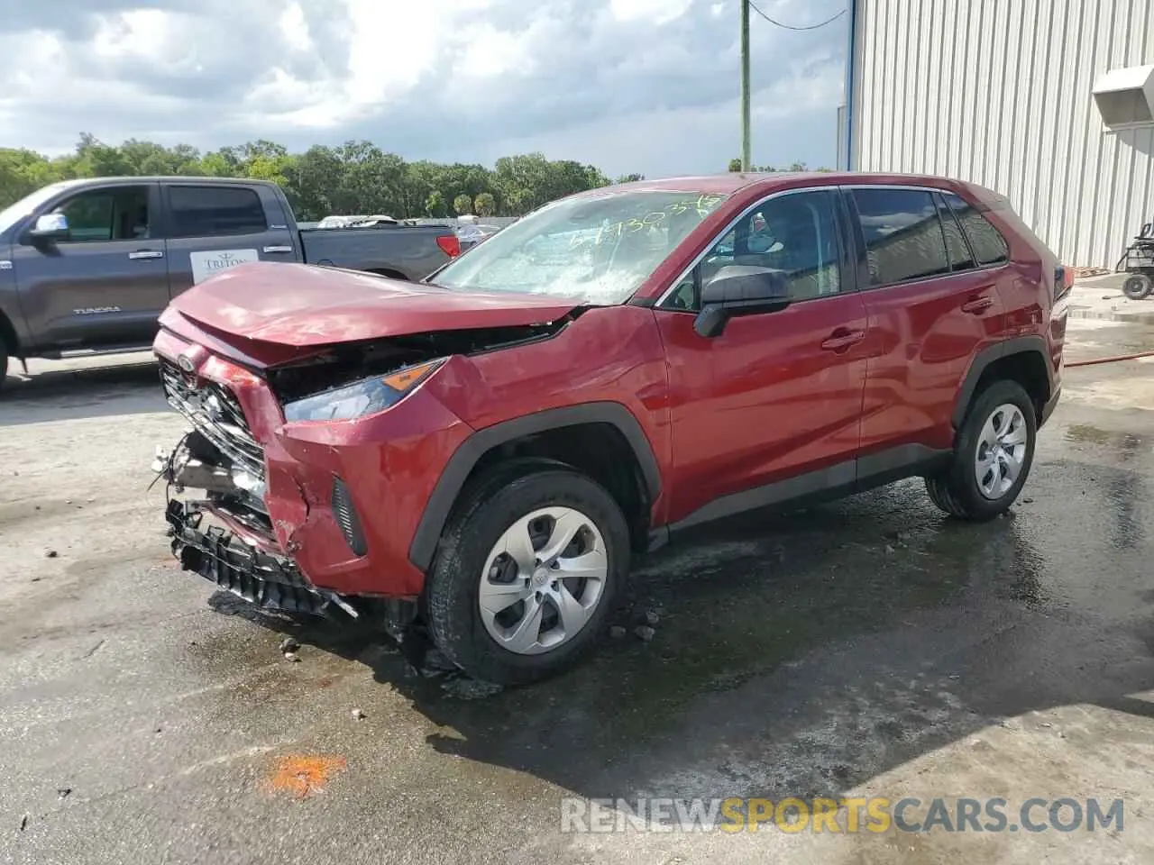 1 Photograph of a damaged car 2T3H1RFV6NW231611 TOYOTA RAV4 2022