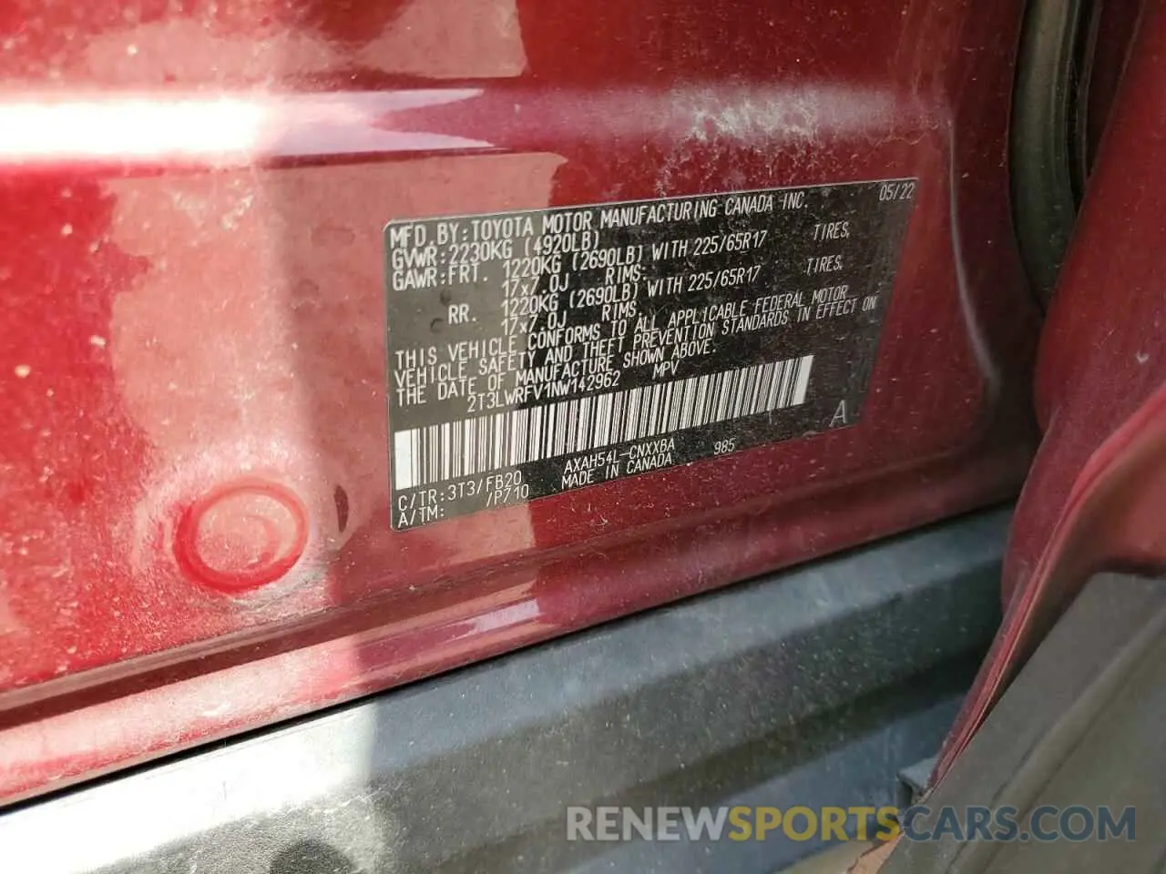 15 Фотография поврежденного автомобиля 2T3LWRFV1NW142962 TOYOTA RAV4 2022