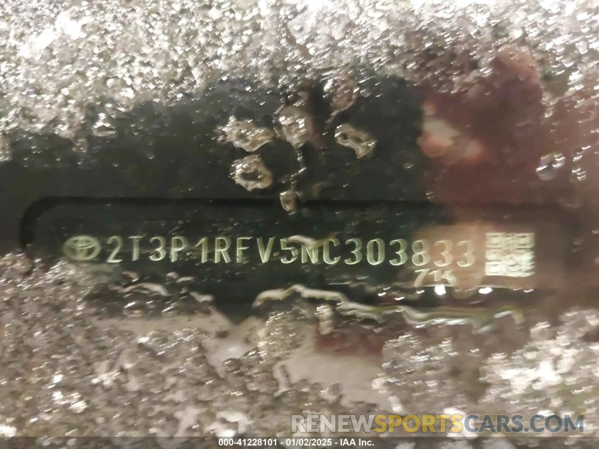 9 Фотография поврежденного автомобиля 2T3P1RFV5NC303833 TOYOTA RAV4 2022