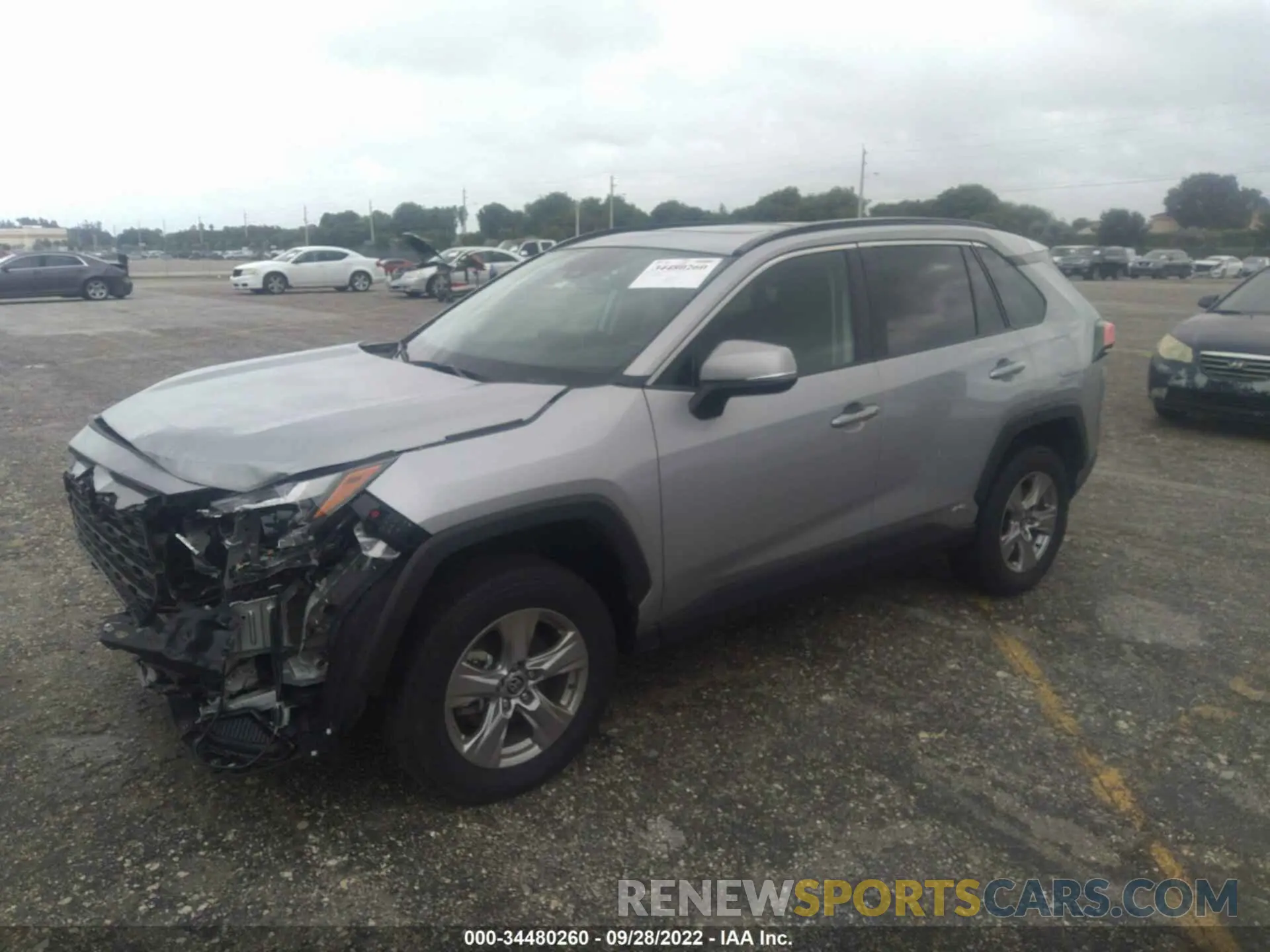 2 Фотография поврежденного автомобиля 2T3RWRFV1NW138243 TOYOTA RAV4 2022