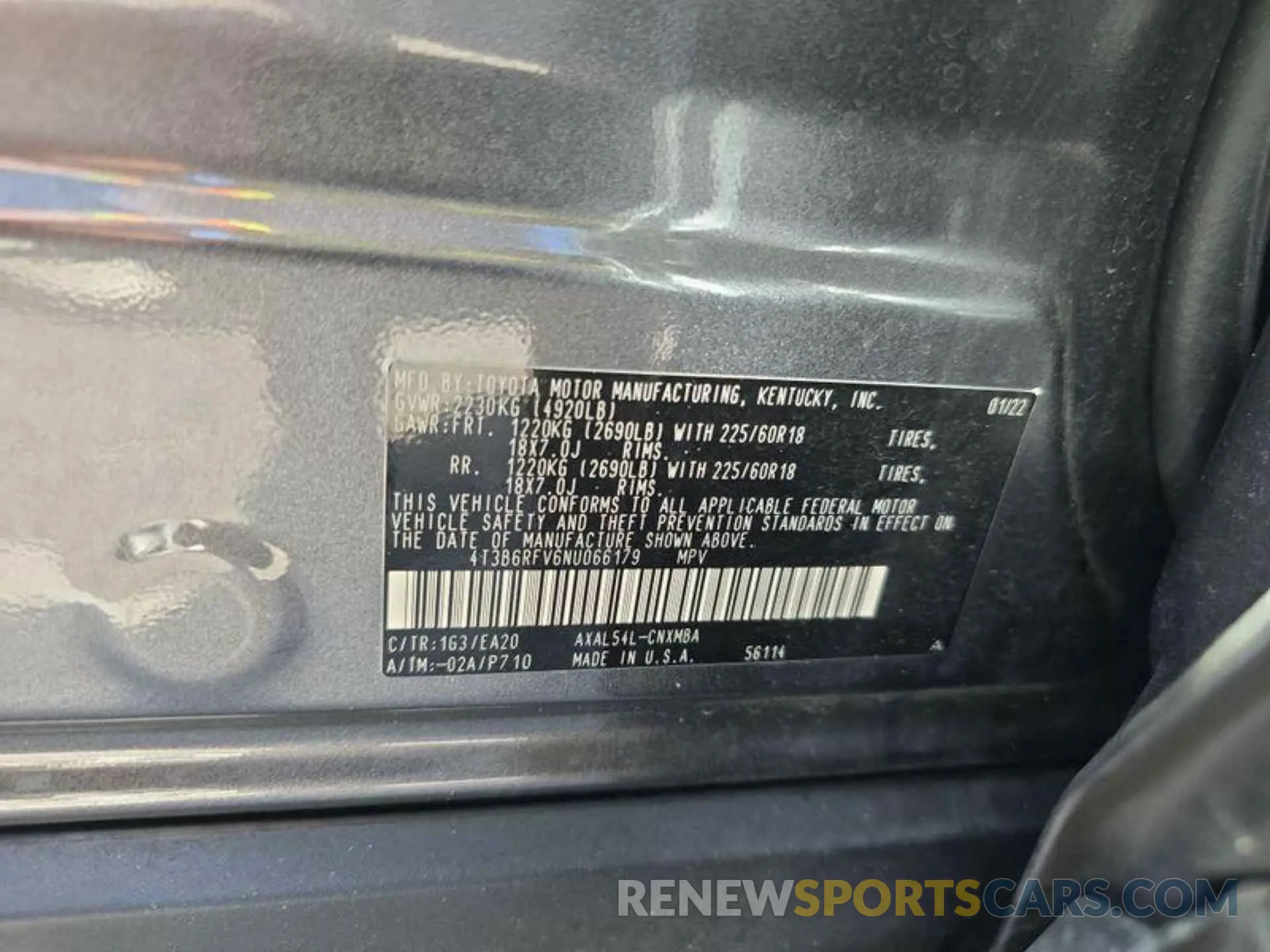 14 Photograph of a damaged car 4T3B6RFV6NU066179 TOYOTA RAV4 2022