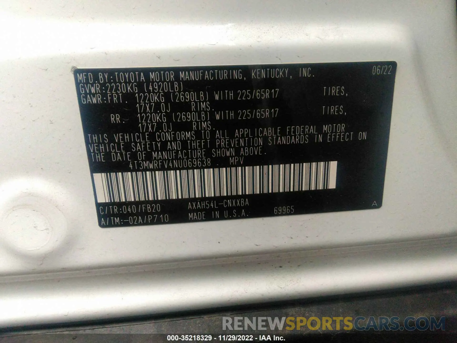 9 Фотография поврежденного автомобиля 4T3MWRFV4NU069638 TOYOTA RAV4 2022