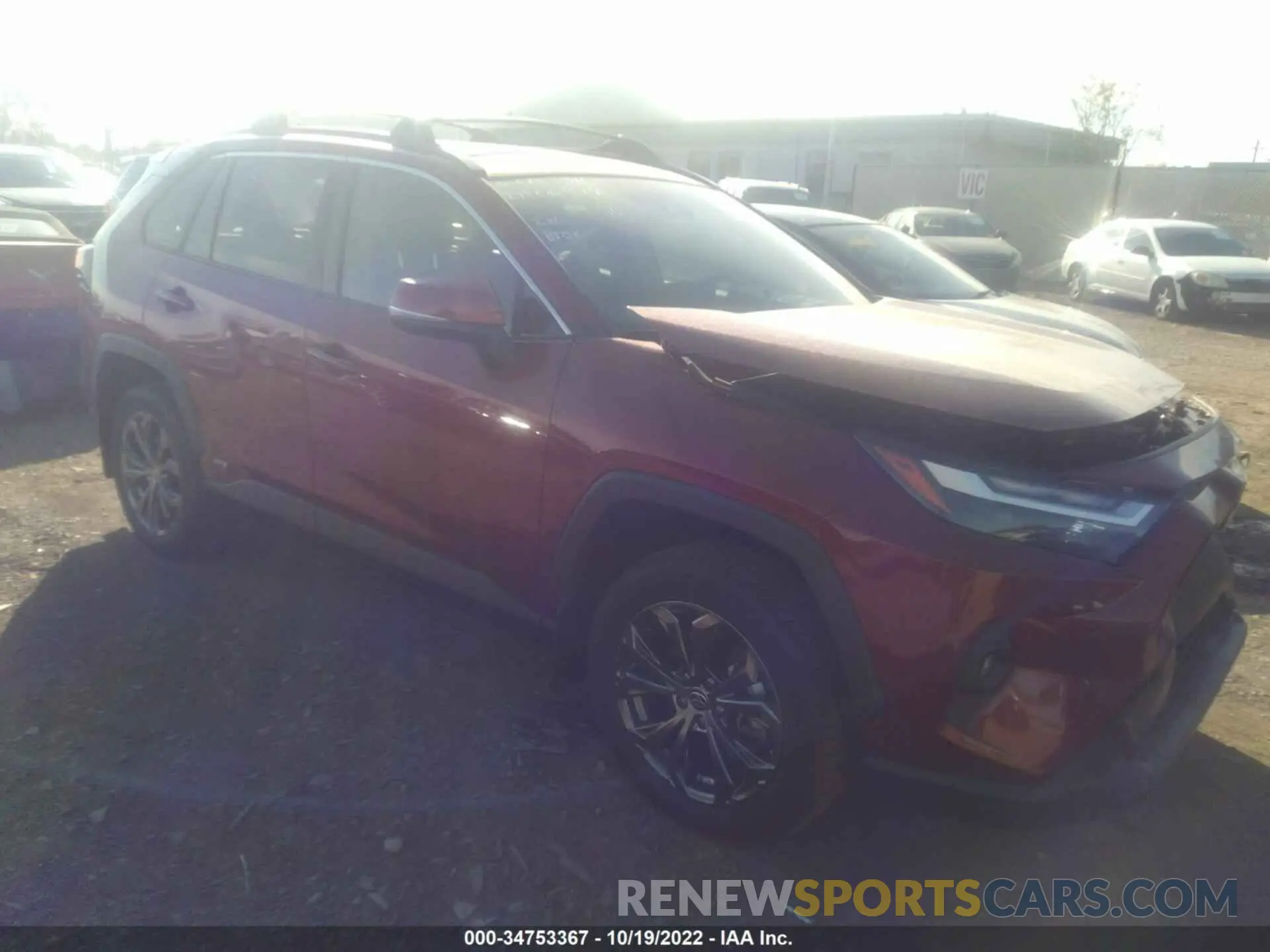 1 Photograph of a damaged car JTMB6RFV7ND061957 TOYOTA RAV4 2022