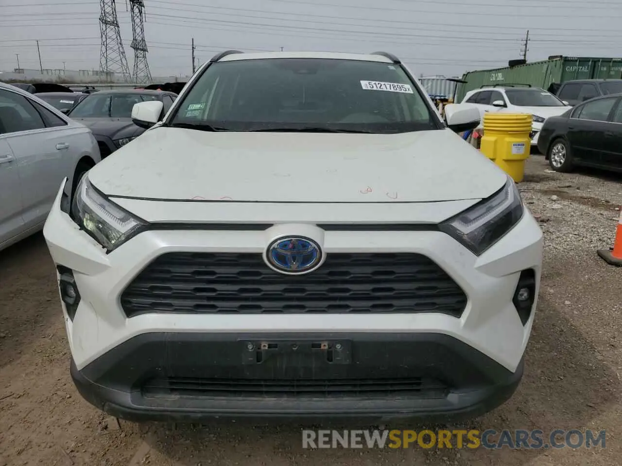 5 Фотография поврежденного автомобиля JTMB6RFV8NJ013708 TOYOTA RAV4 2022