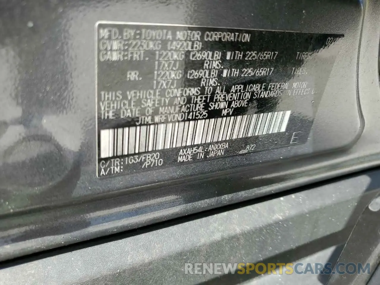 15 Photograph of a damaged car JTMLWRFV0ND141525 TOYOTA RAV4 2022