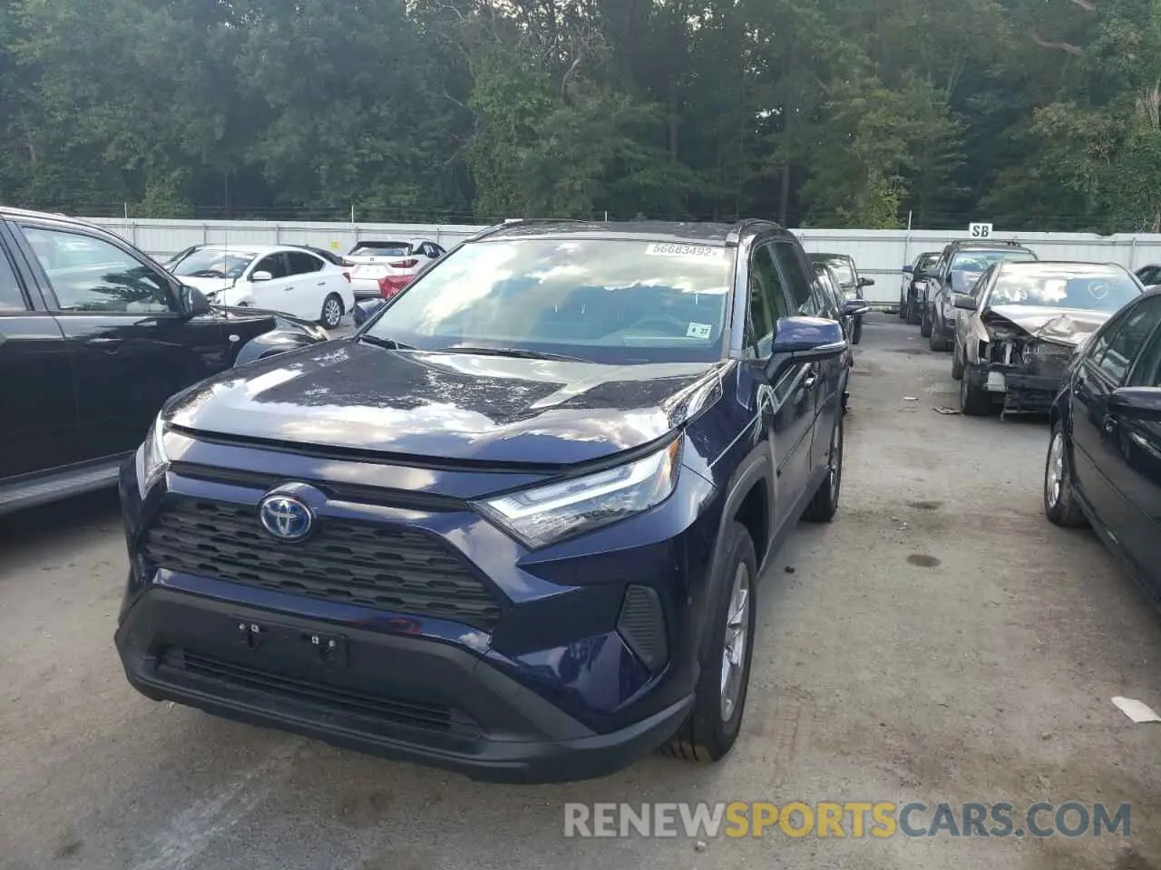 2 Photograph of a damaged car JTMRWRFV3NJ055346 TOYOTA RAV4 2022