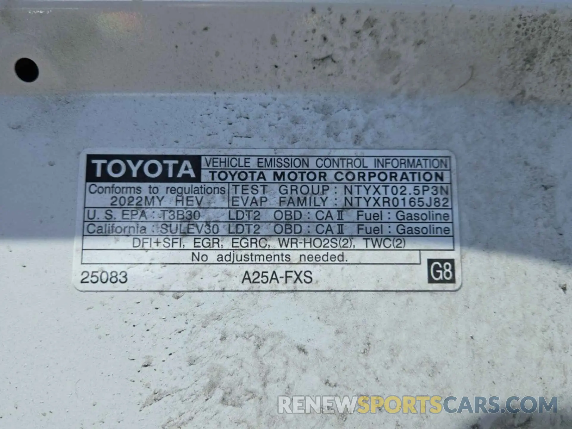 21 Photograph of a damaged car JTMRWRFV4ND164509 TOYOTA RAV4 2022