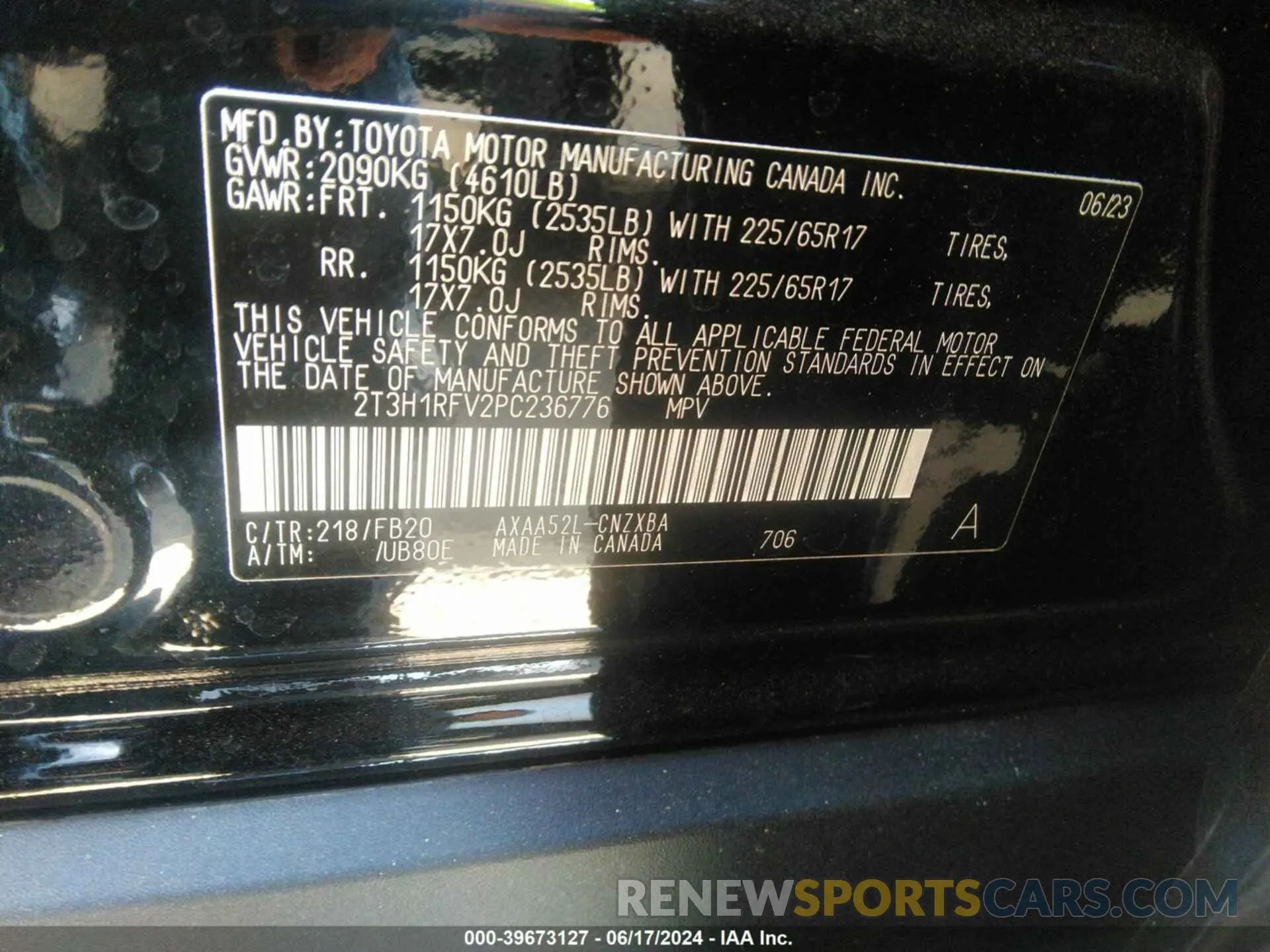 9 Photograph of a damaged car 2T3H1RFV2PC236776 TOYOTA RAV4 2023