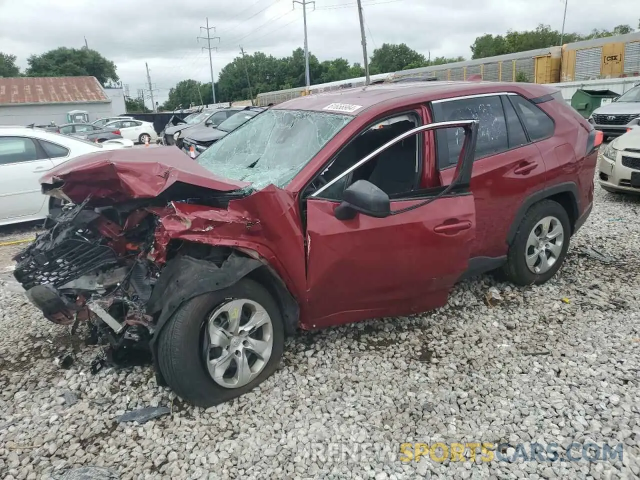 1 Photograph of a damaged car 2T3H1RFV3PW276539 TOYOTA RAV4 2023