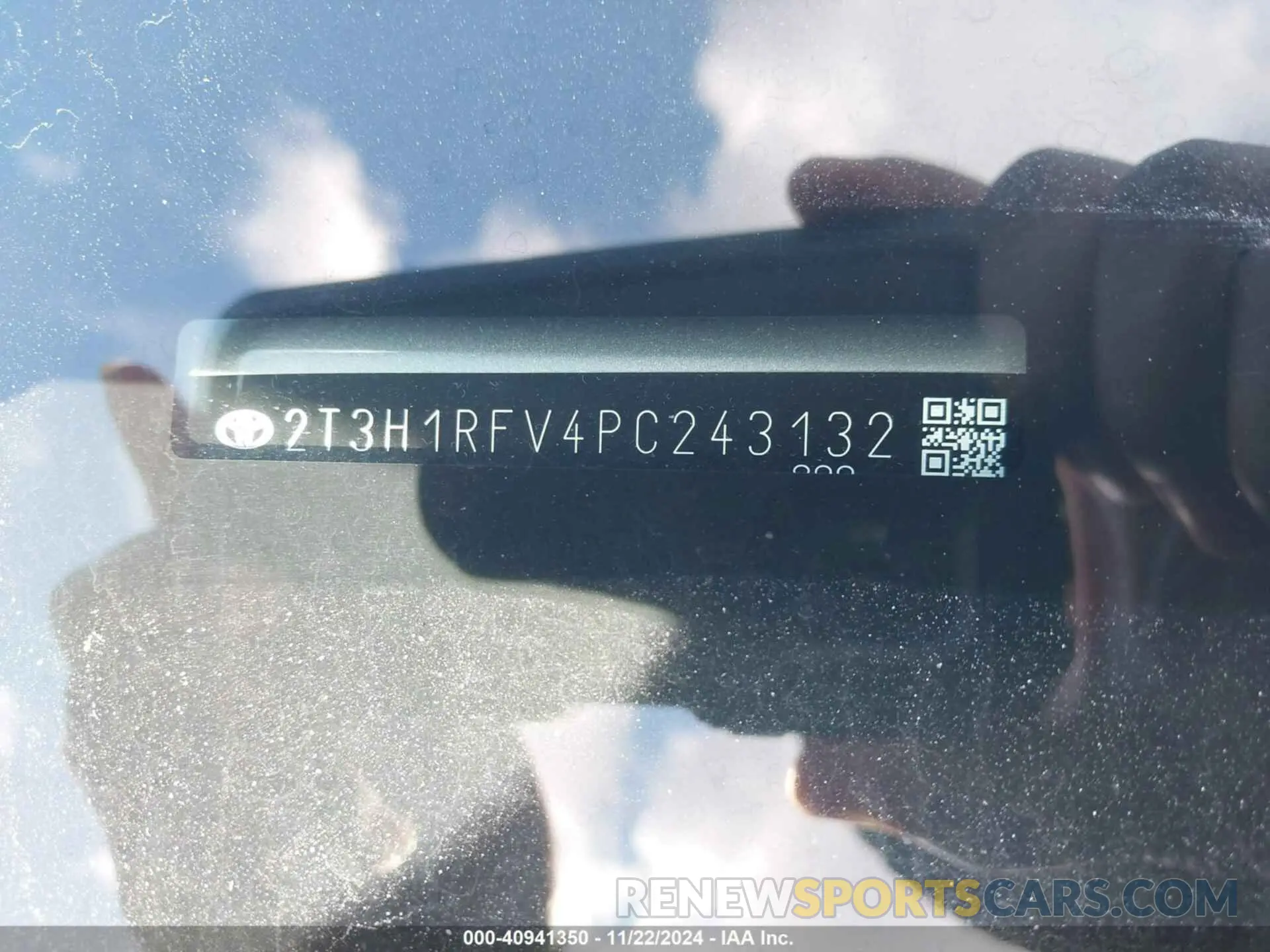 9 Фотография поврежденного автомобиля 2T3H1RFV4PC243132 TOYOTA RAV4 2023