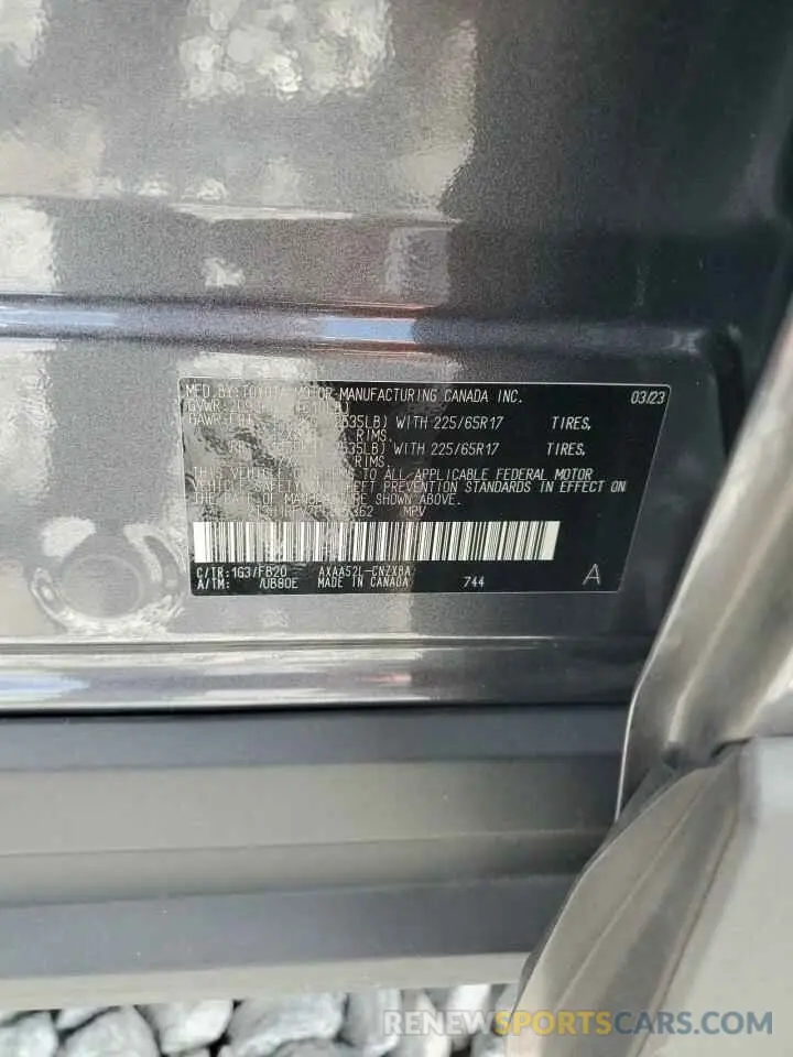 13 Photograph of a damaged car 2T3H1RFV7PC227362 TOYOTA RAV4 2023