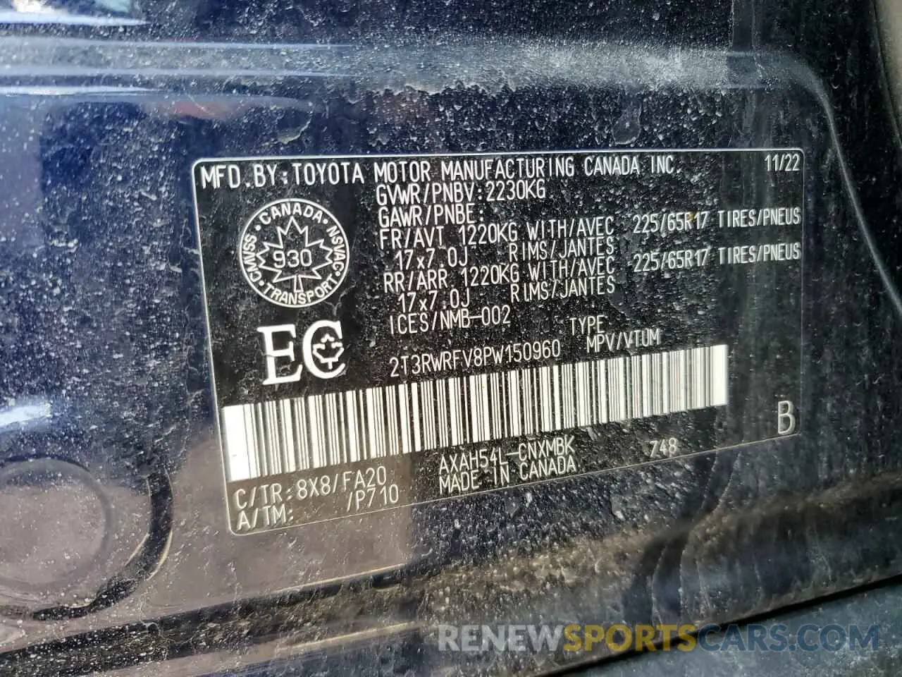14 Фотография поврежденного автомобиля 2T3RWRFV8PW150960 TOYOTA RAV4 2023