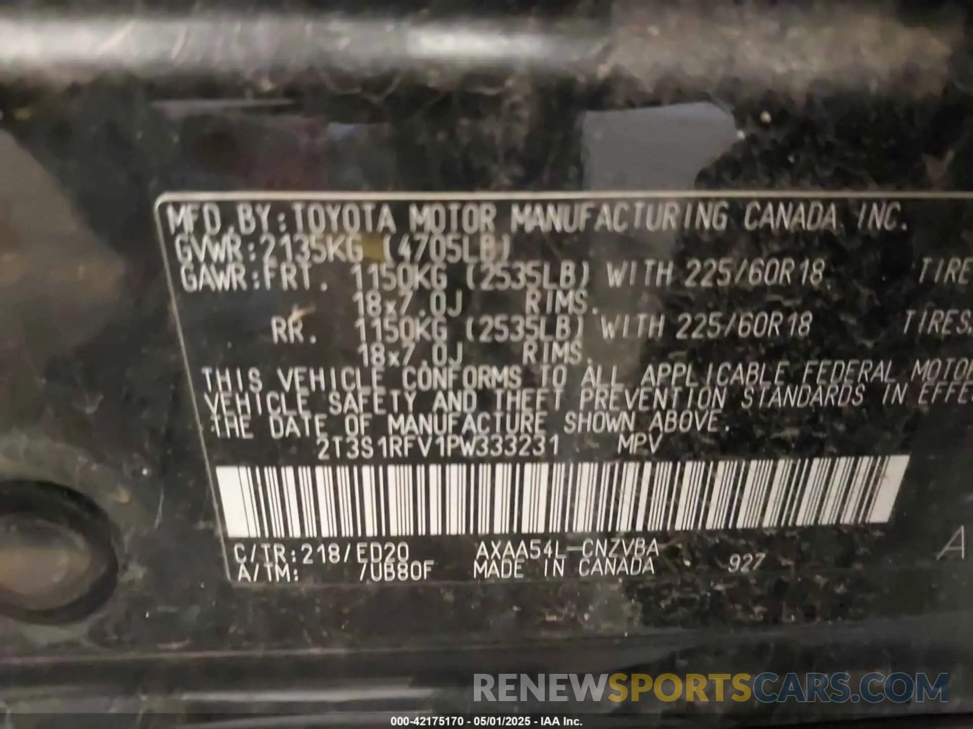 9 Фотография поврежденного автомобиля 2T3S1RFV1PW333231 TOYOTA RAV4 2023