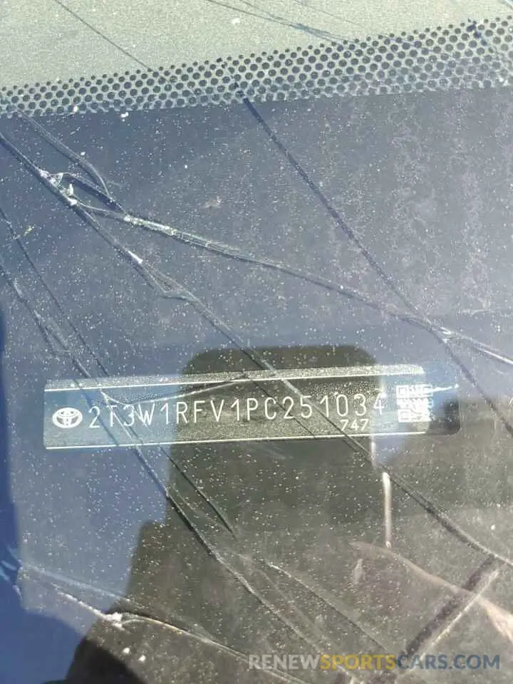 12 Фотография поврежденного автомобиля 2T3W1RFV1PC251034 TOYOTA RAV4 2023