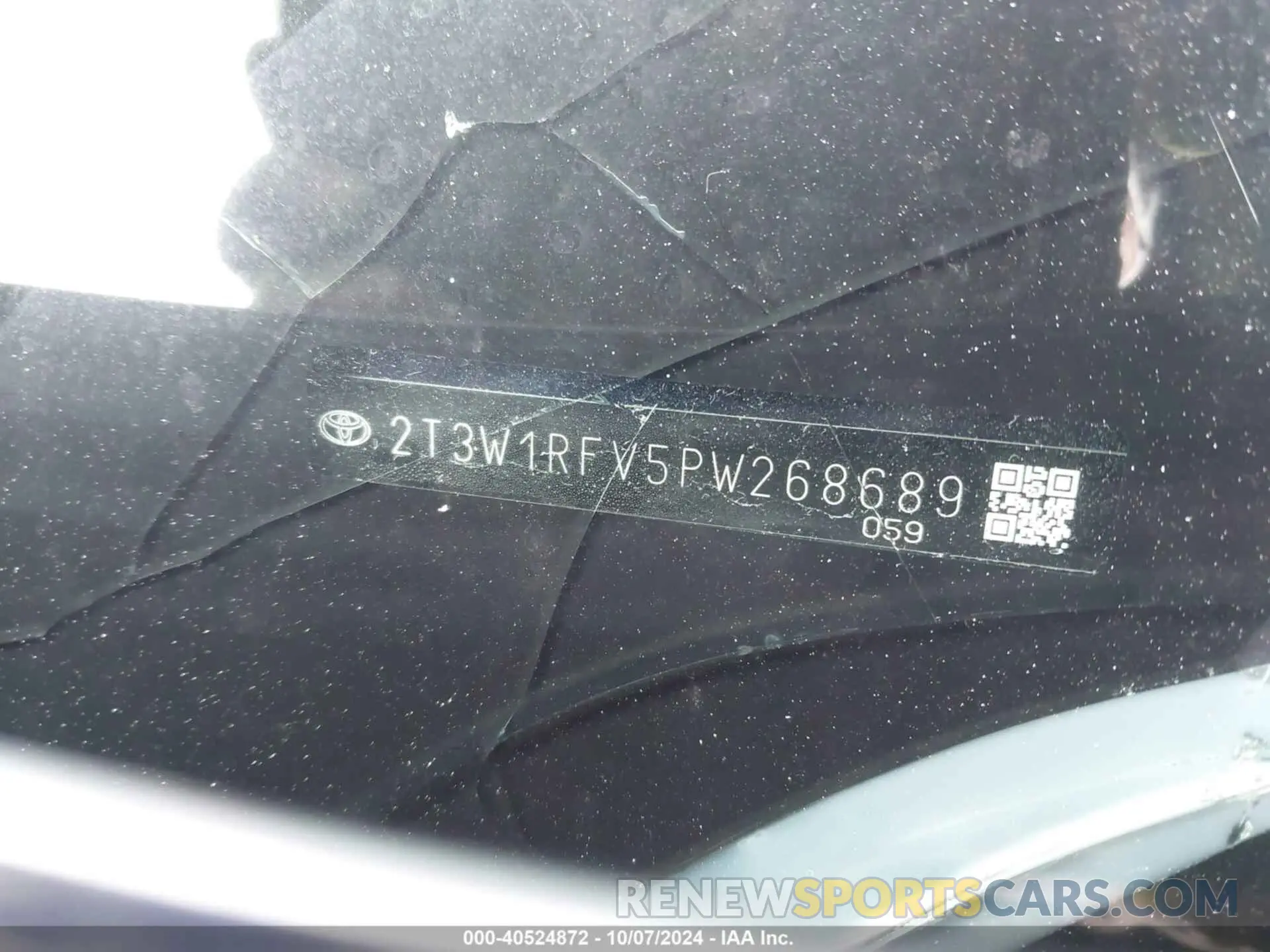 9 Фотография поврежденного автомобиля 2T3W1RFV5PW268689 TOYOTA RAV4 2023