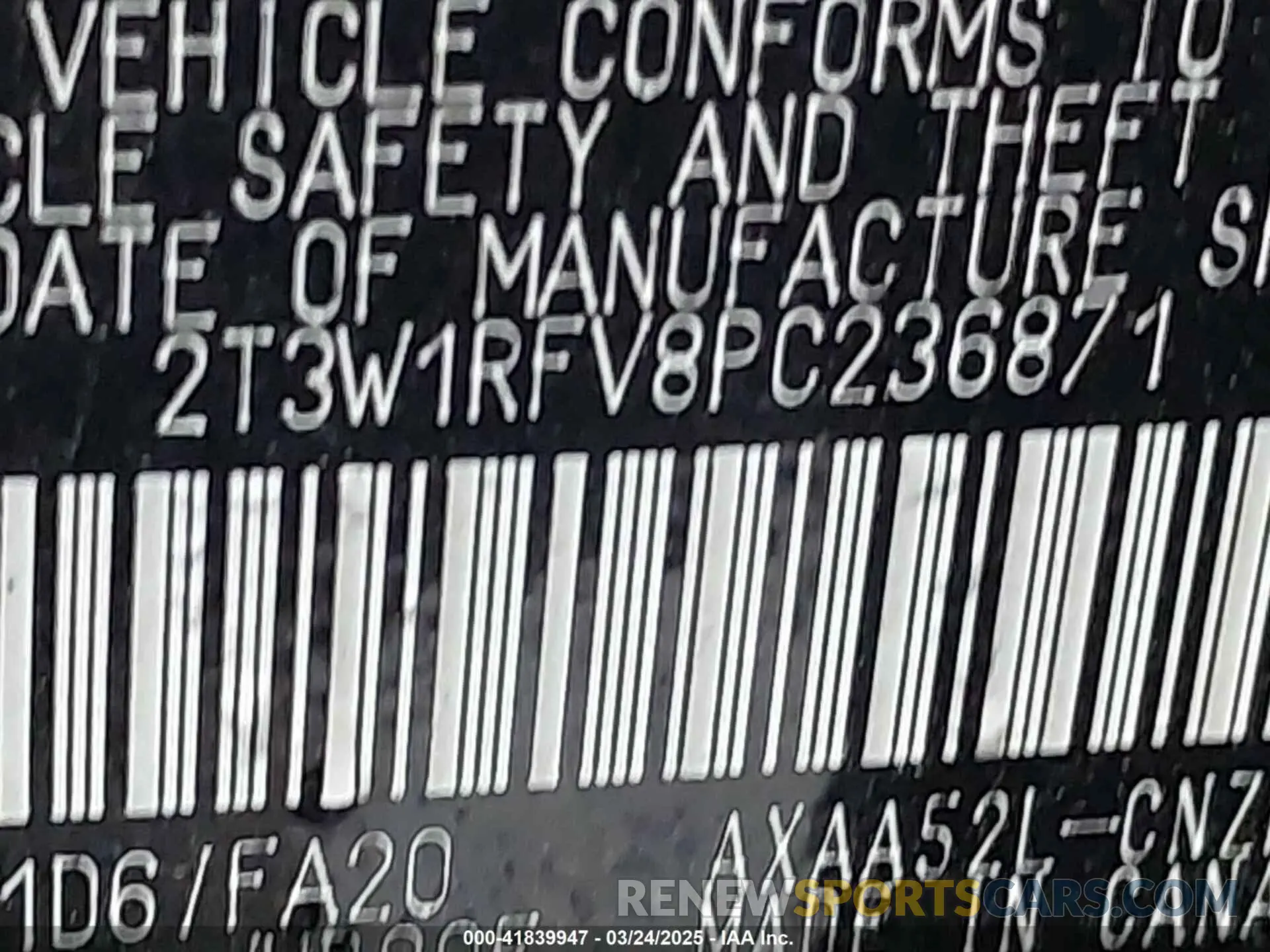 9 Фотография поврежденного автомобиля 2T3W1RFV8PC236871 TOYOTA RAV4 2023