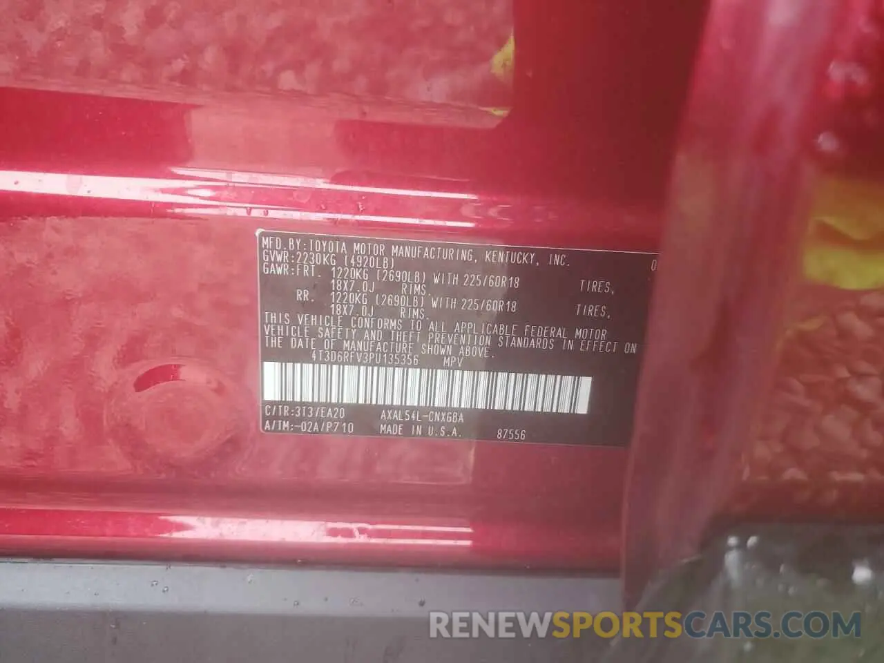 13 Фотография поврежденного автомобиля 4T3D6RFV3PU135356 TOYOTA RAV4 2023