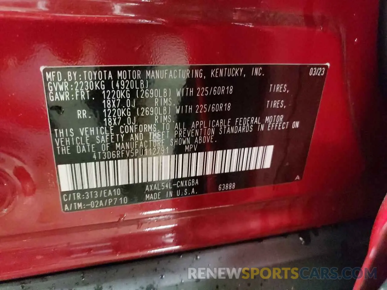 12 Фотография поврежденного автомобиля 4T3D6RFV5PU112791 TOYOTA RAV4 2023