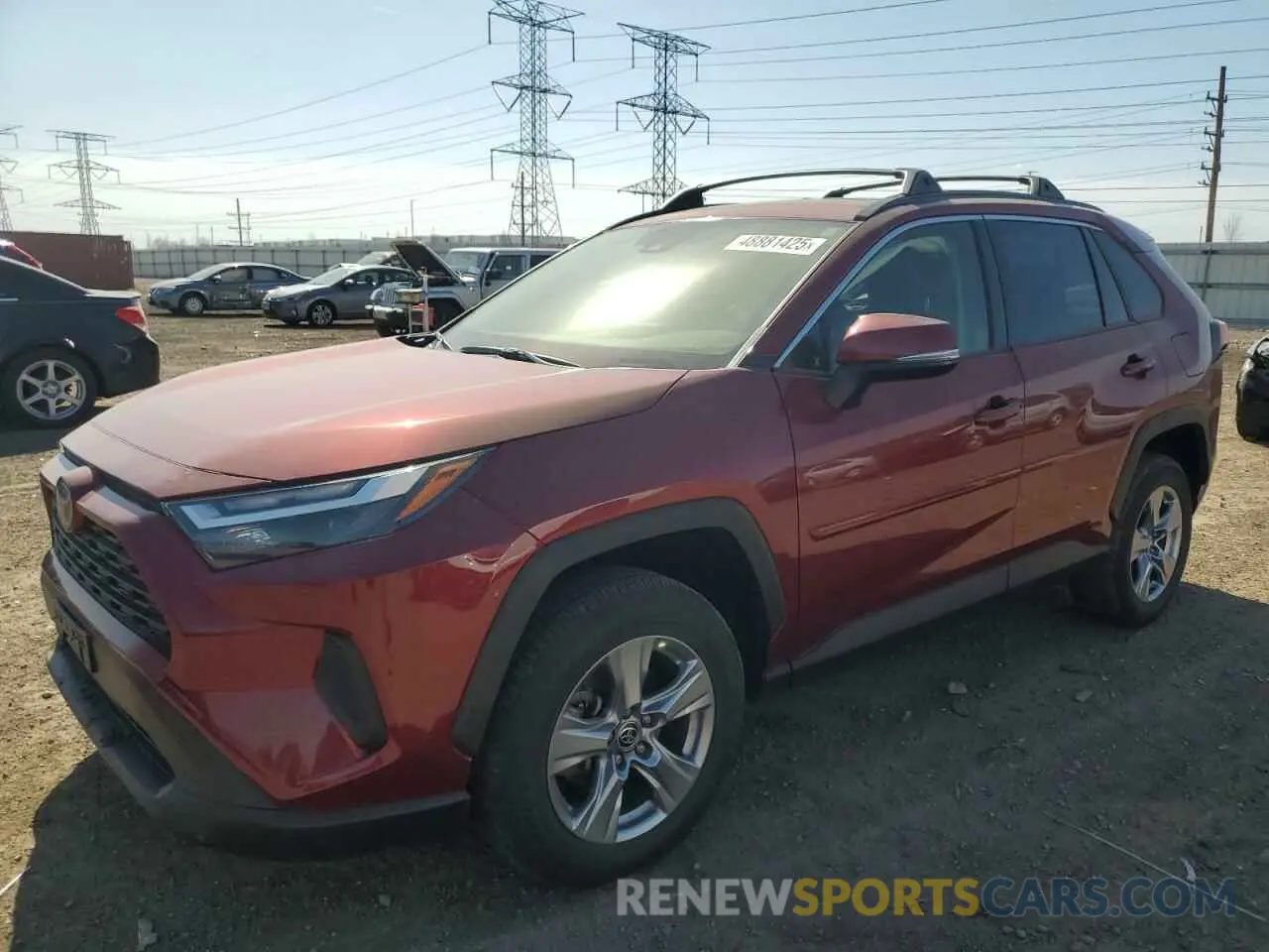 1 Photograph of a damaged car JTMRWRFV5PD193049 TOYOTA RAV4 2023