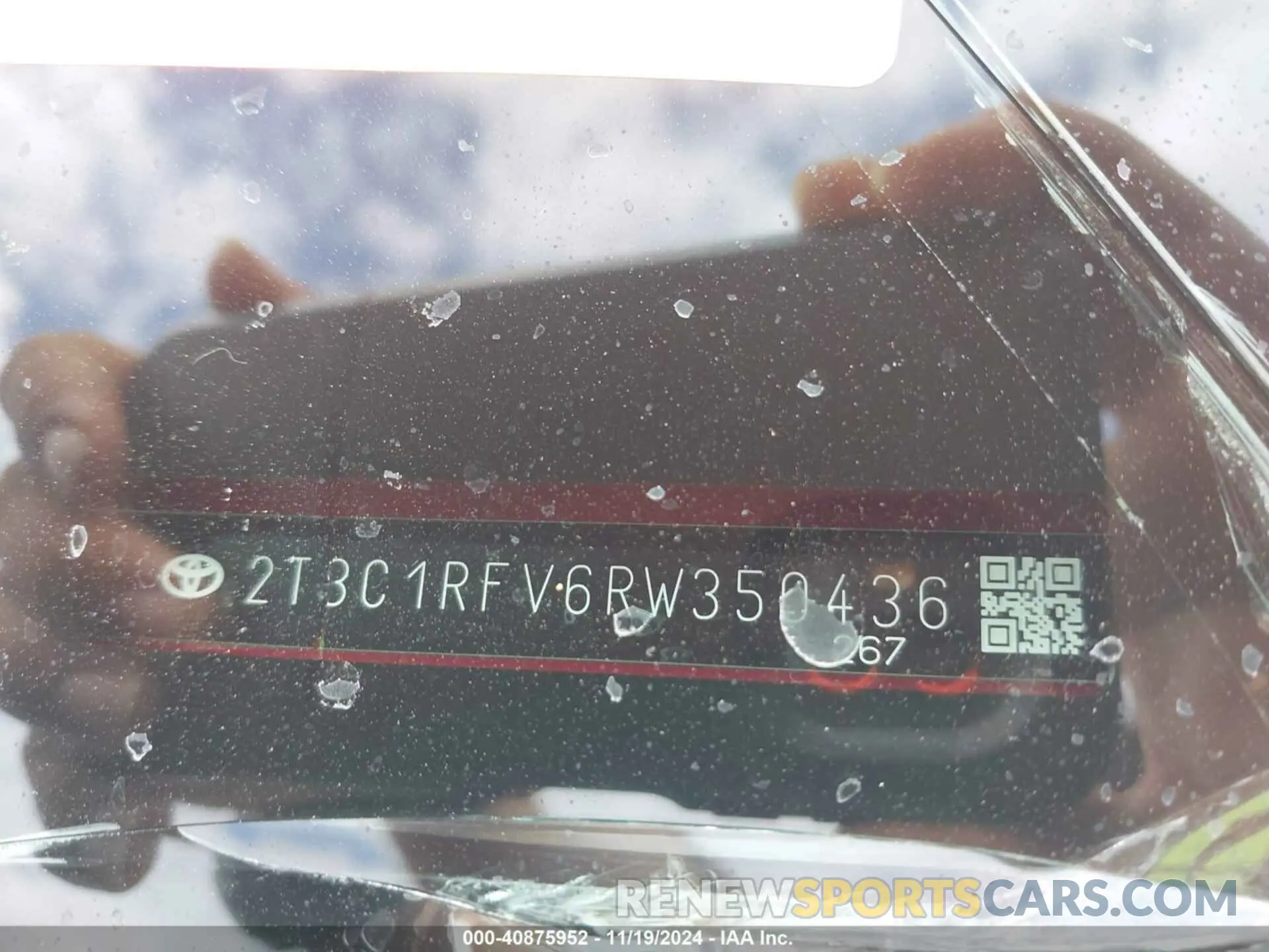 9 Photograph of a damaged car 2T3C1RFV6RW350436 TOYOTA RAV4 2024