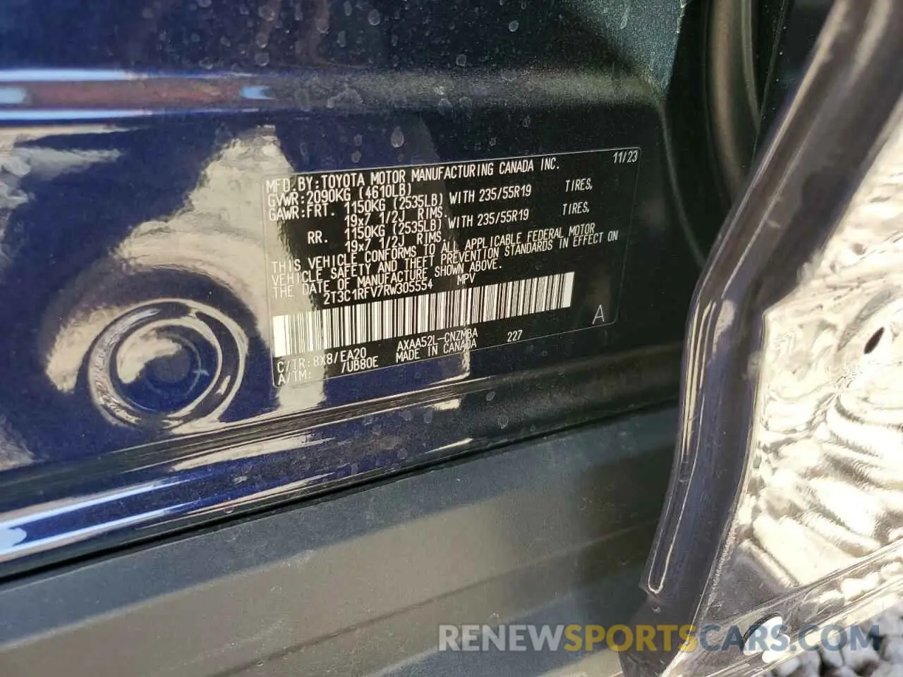 12 Photograph of a damaged car 2T3C1RFV7RW305554 TOYOTA RAV4 2024