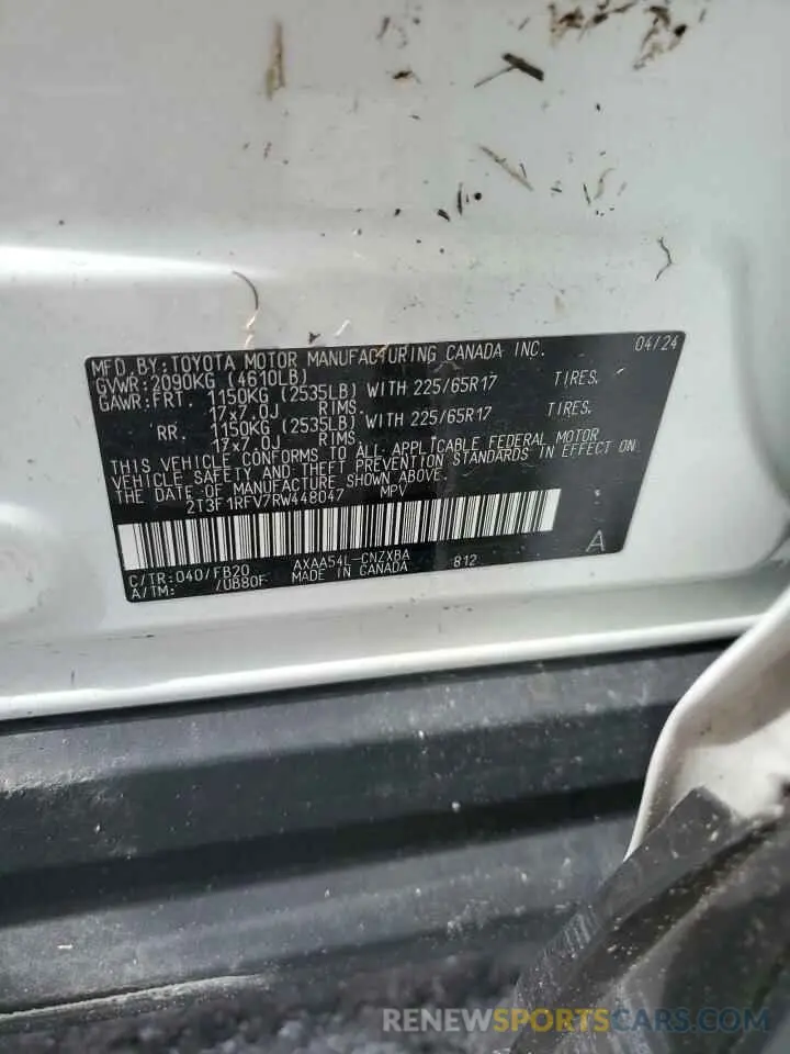 14 Photograph of a damaged car 2T3F1RFV7RW448047 TOYOTA RAV4 2024