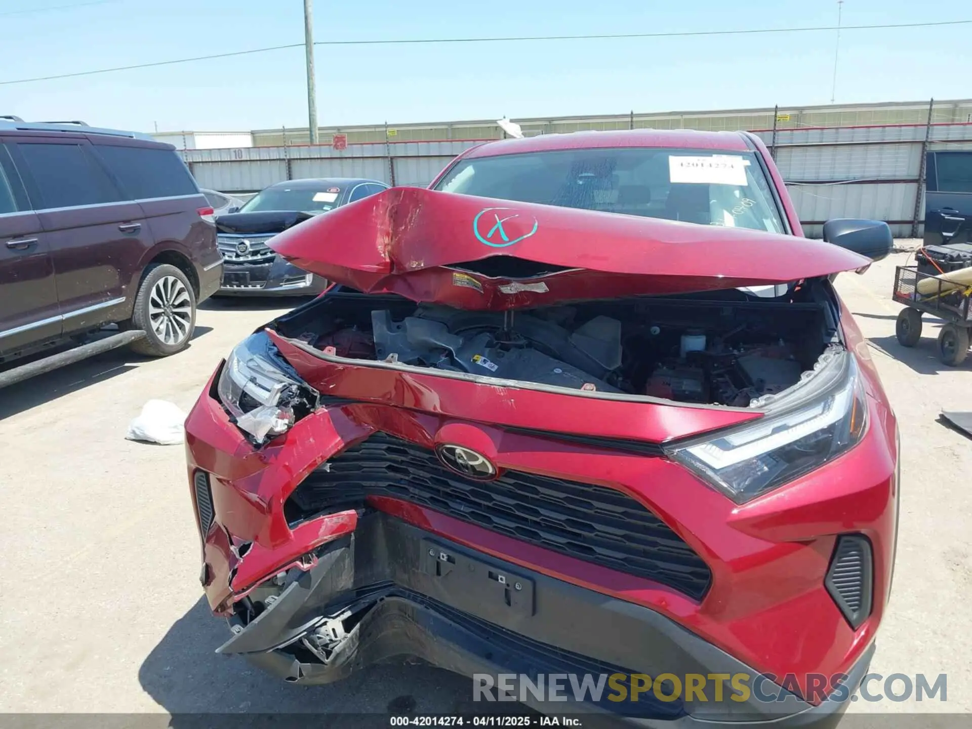 6 Фотография поврежденного автомобиля 2T3H1RFV4RW323564 TOYOTA RAV4 2024