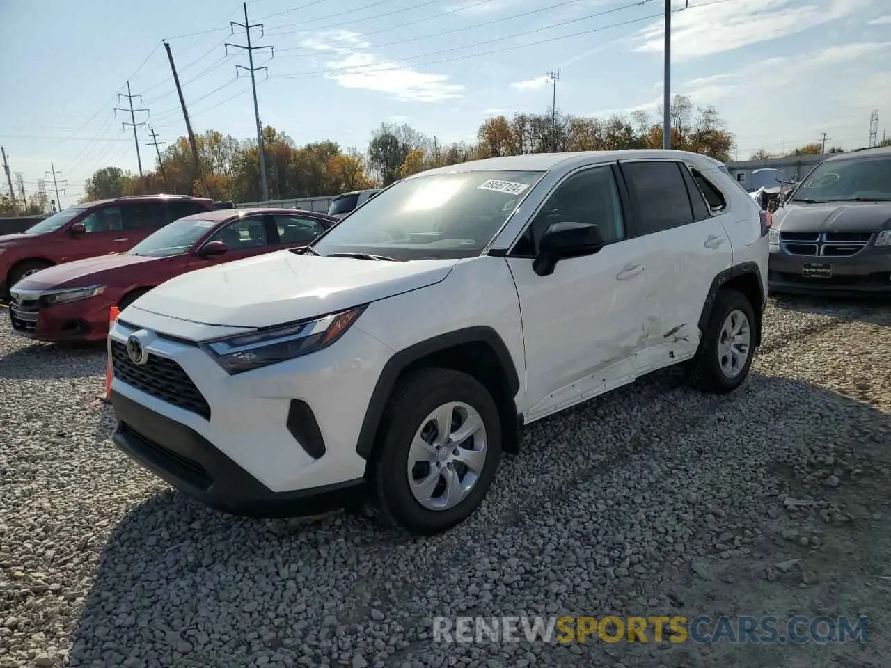 1 Photograph of a damaged car 2T3H1RFV7RW330234 TOYOTA RAV4 2024