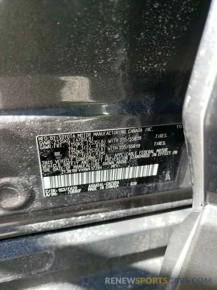 14 Фотография поврежденного автомобиля 2T3N1RFV4RW417284 TOYOTA RAV4 2024