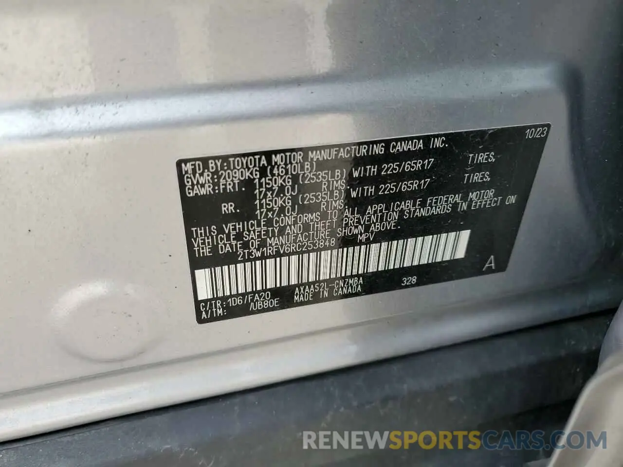 15 Photograph of a damaged car 2T3W1RFV6RC253848 TOYOTA RAV4 2024