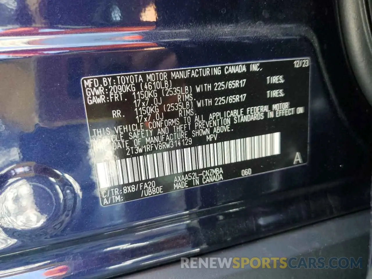 15 Фотография поврежденного автомобиля 2T3W1RFV8RW314129 TOYOTA RAV4 2024
