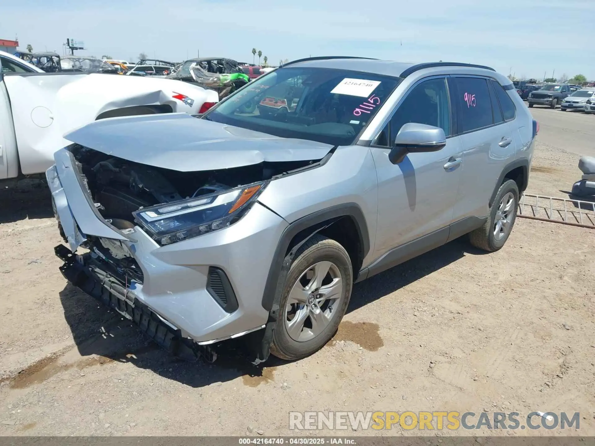 2 Photograph of a damaged car 2T3W1RFVXRW324273 TOYOTA RAV4 2024