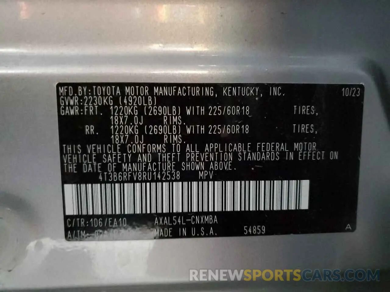 13 Фотография поврежденного автомобиля 4T3B6RFV8RU142538 TOYOTA RAV4 2024