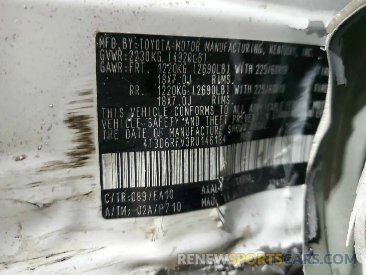 12 Photograph of a damaged car 4T3D6RFV3RU146134 TOYOTA RAV4 2024