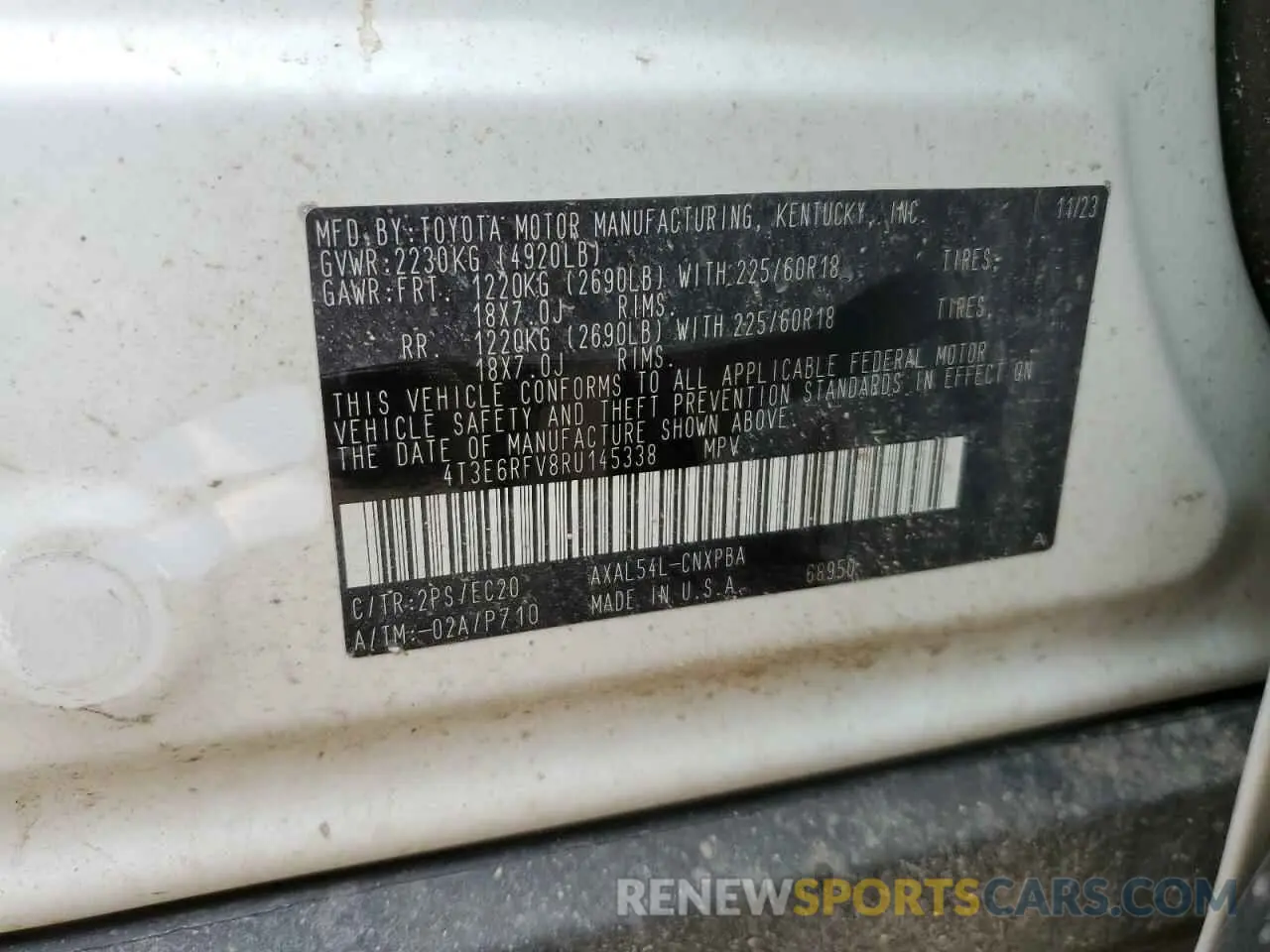15 Photograph of a damaged car 4T3E6RFV8RU145338 TOYOTA RAV4 2024