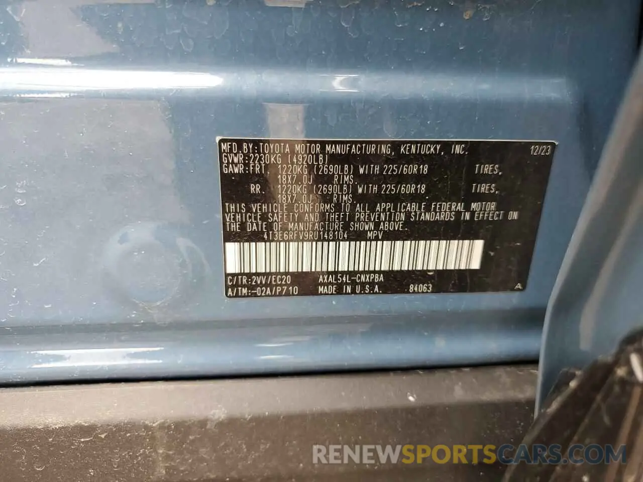 13 Фотография поврежденного автомобиля 4T3E6RFV9RU148104 TOYOTA RAV4 2024