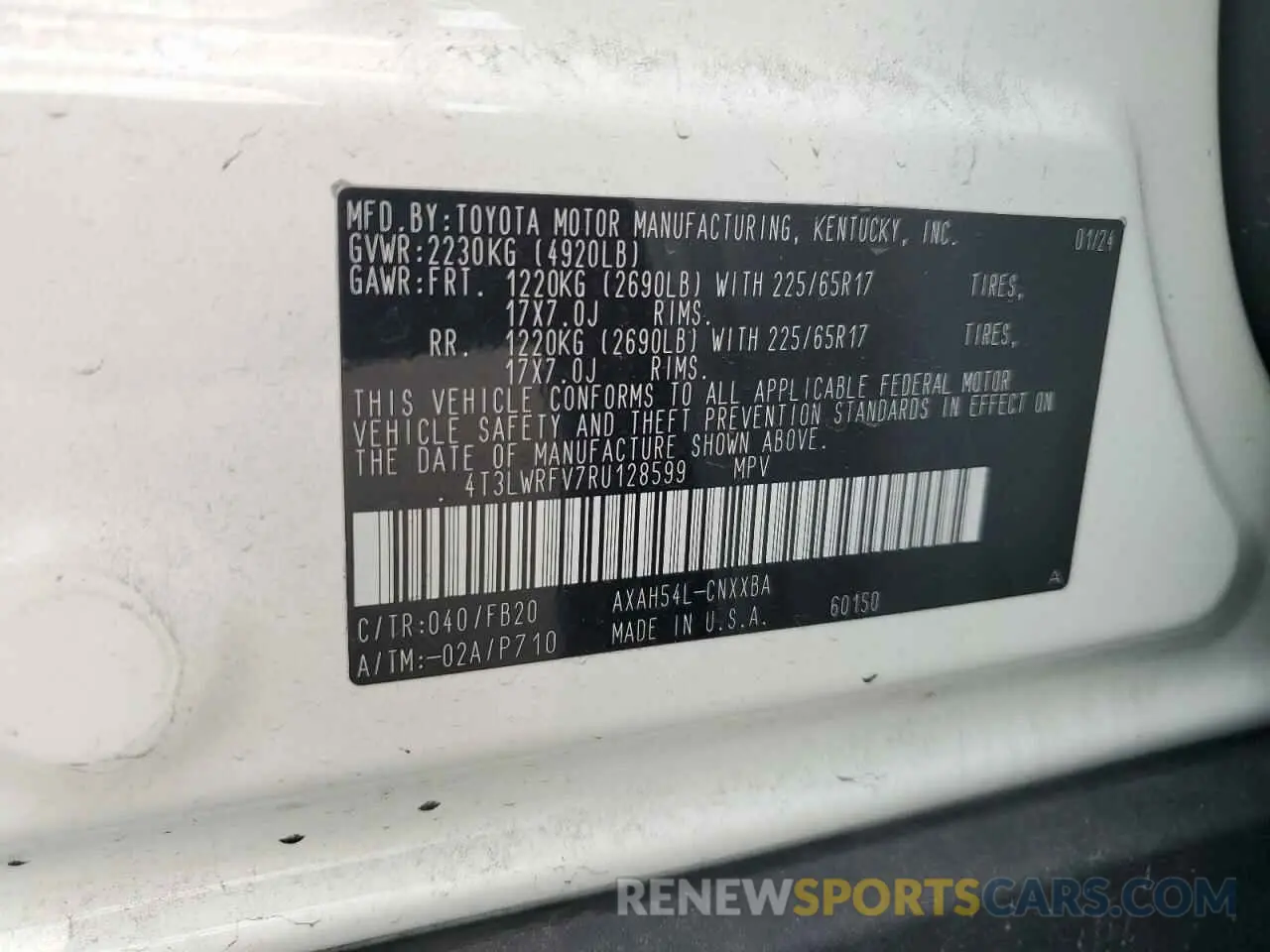 15 Фотография поврежденного автомобиля 4T3LWRFV7RU128599 TOYOTA RAV4 2024