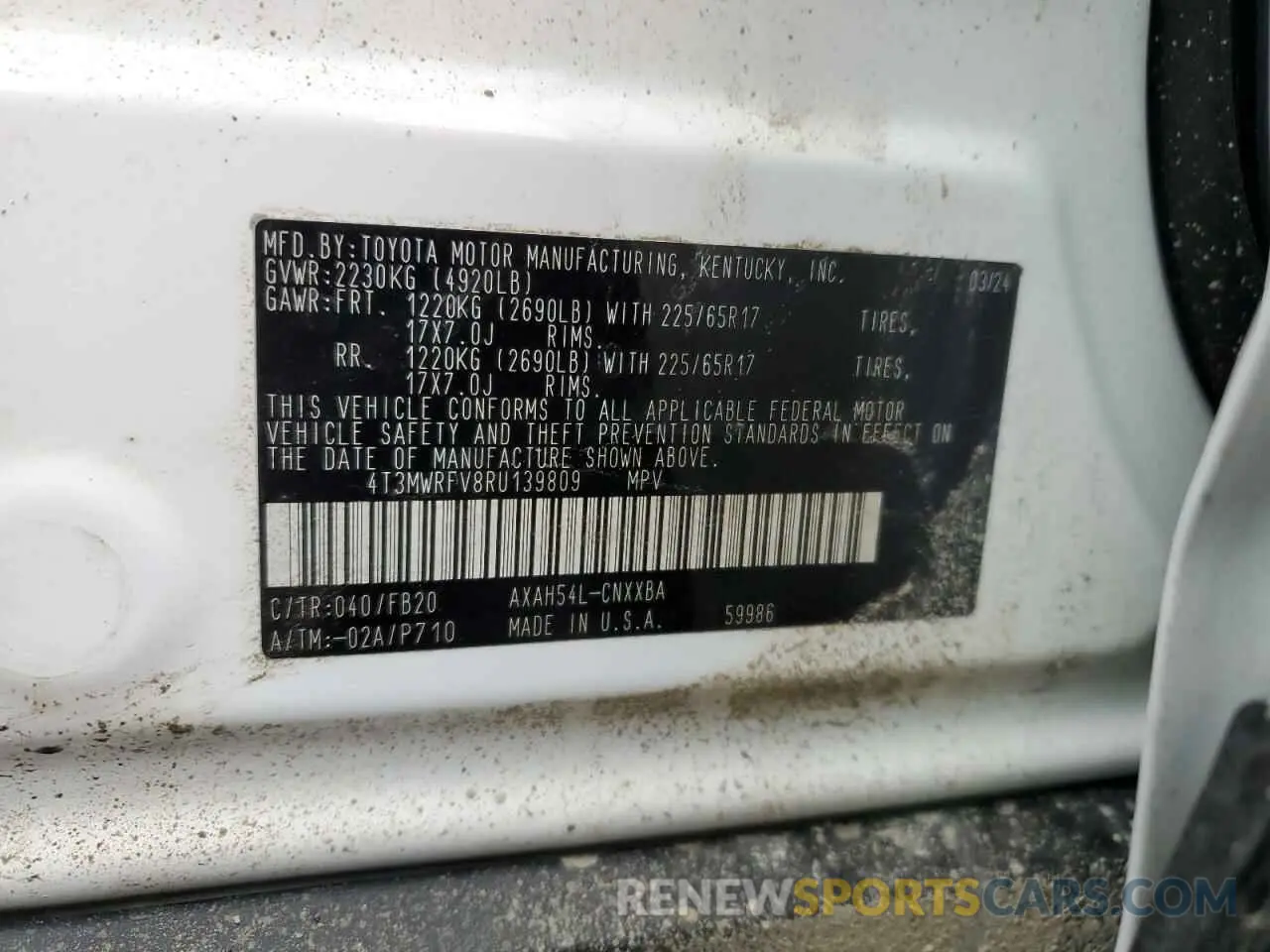 14 Фотография поврежденного автомобиля 4T3MWRFV8RU139809 TOYOTA RAV4 2024