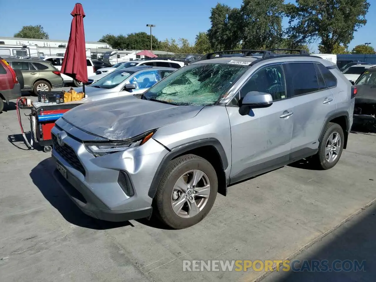 1 Photograph of a damaged car JTMRWRFV9RJ058399 TOYOTA RAV4 2024