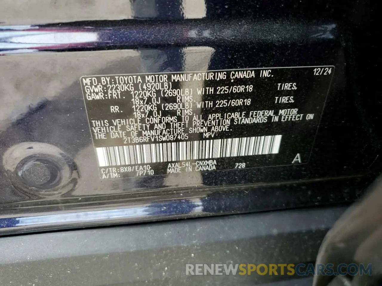 15 Фотография поврежденного автомобиля 2T3B6RFV1SW087405 TOYOTA RAV4 2025