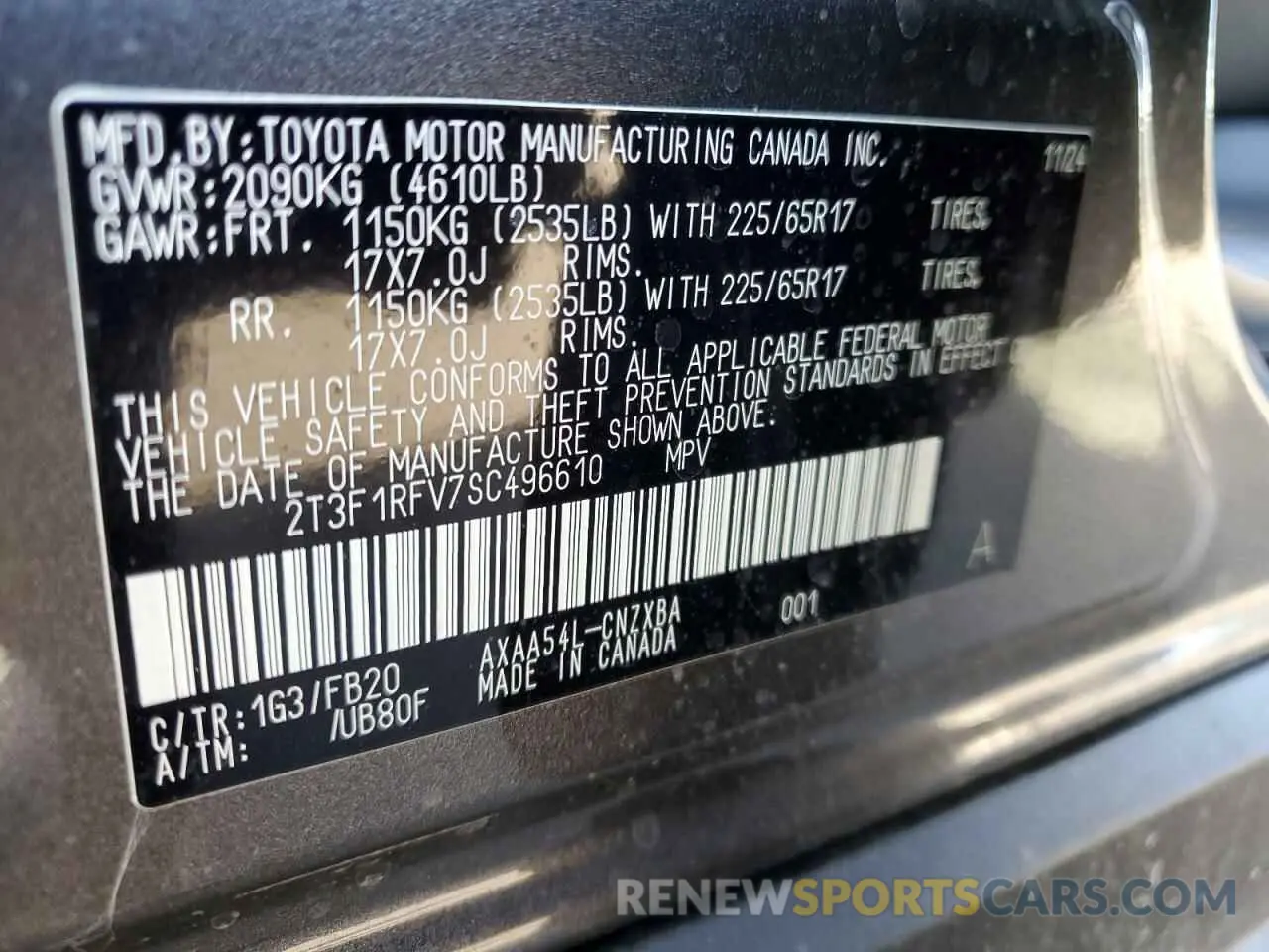 16 Фотография поврежденного автомобиля 2T3F1RFV7SC496610 TOYOTA RAV4 2025