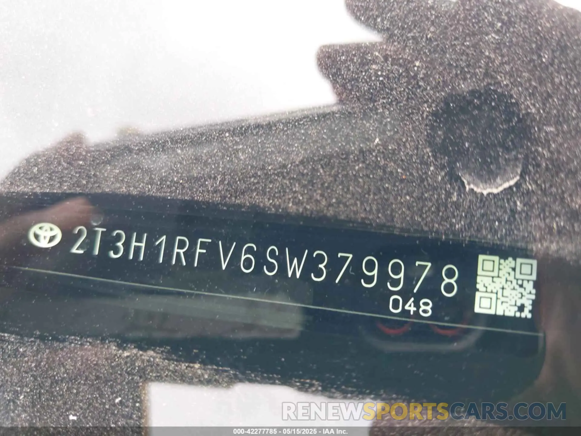 9 Фотография поврежденного автомобиля 2T3H1RFV6SW379978 TOYOTA RAV4 2025