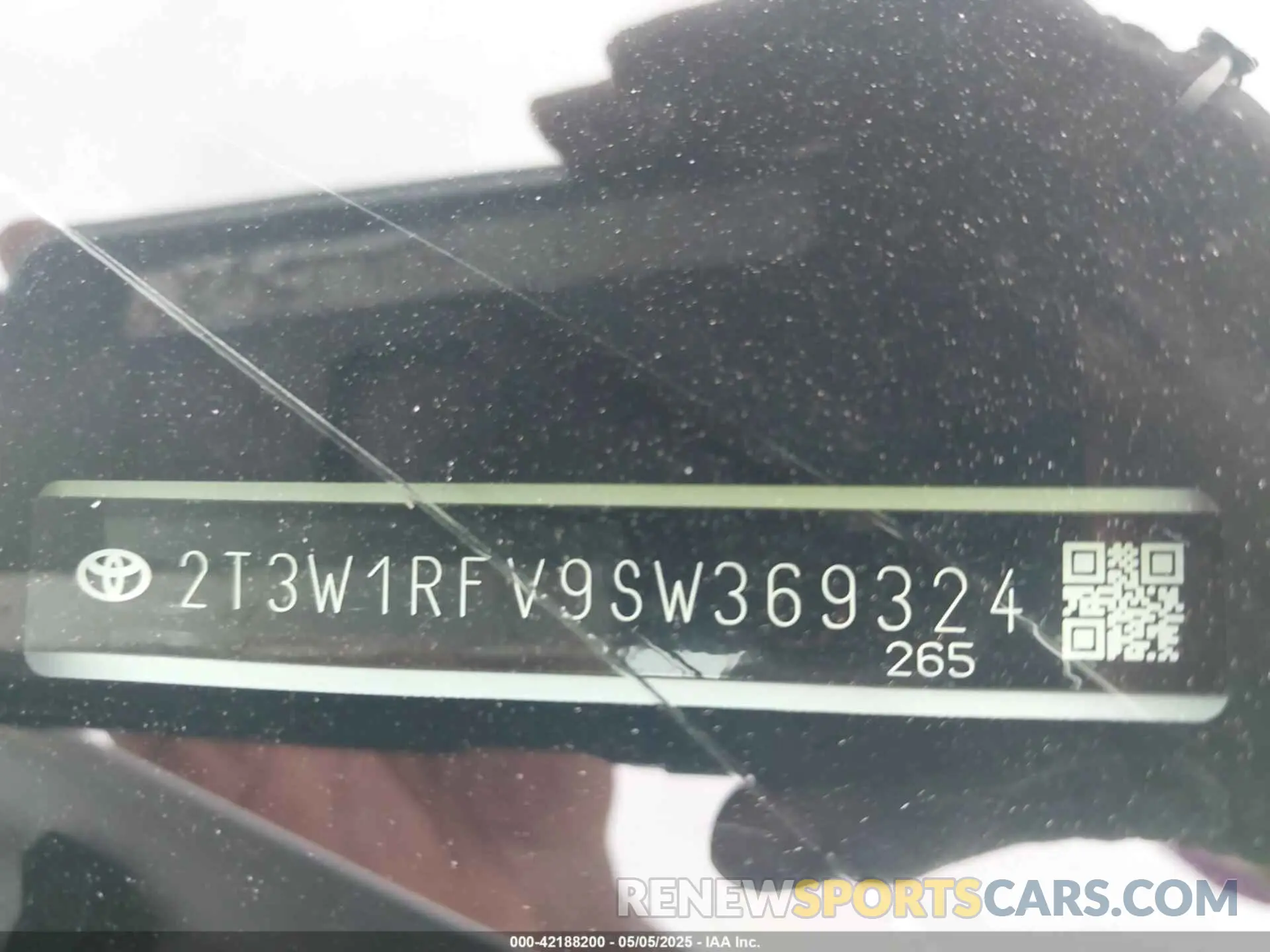 9 Фотография поврежденного автомобиля 2T3W1RFV9SW369324 TOYOTA RAV4 2025