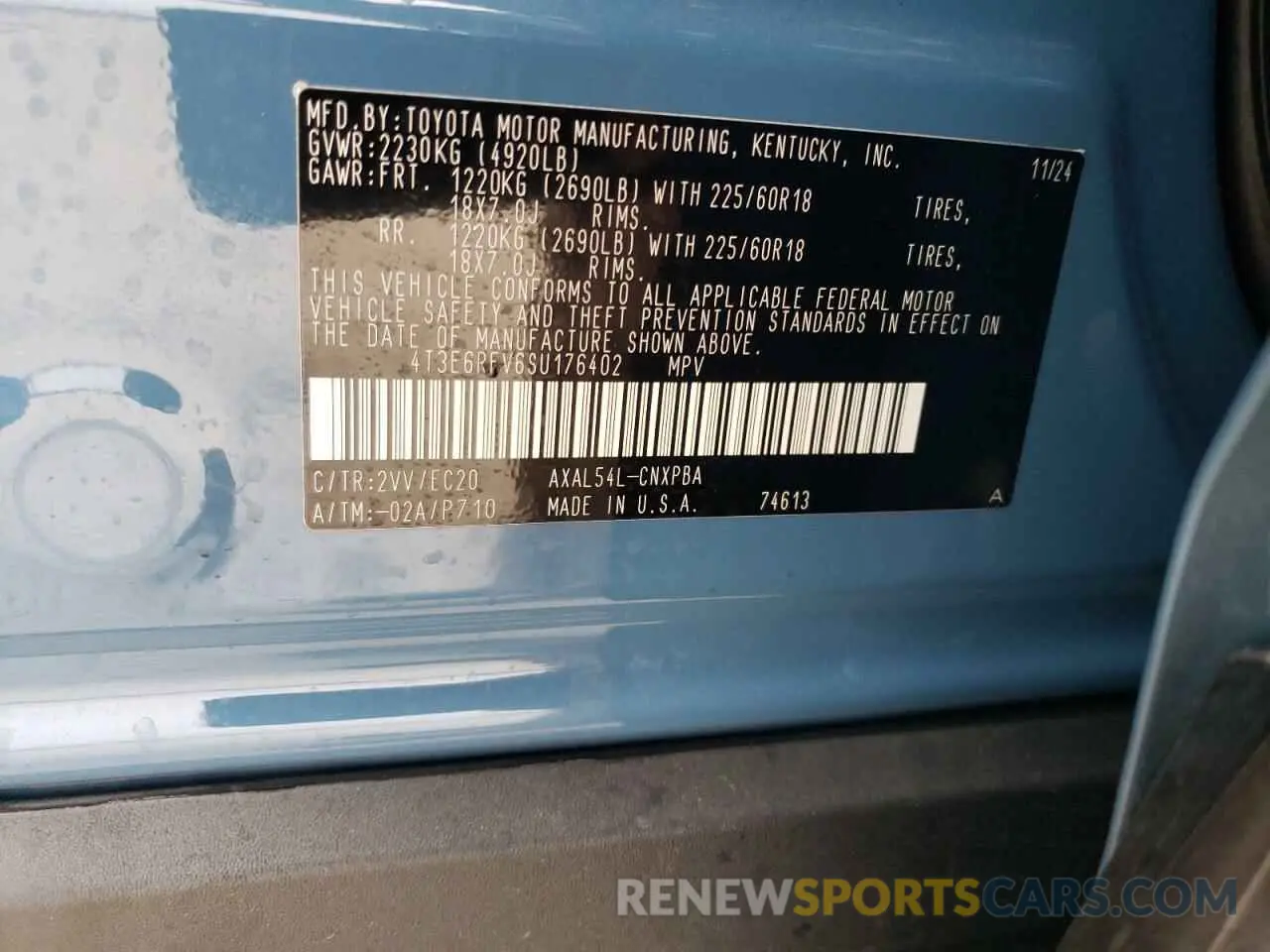 13 Фотография поврежденного автомобиля 4T3E6RFV6SU176402 TOYOTA RAV4 2025