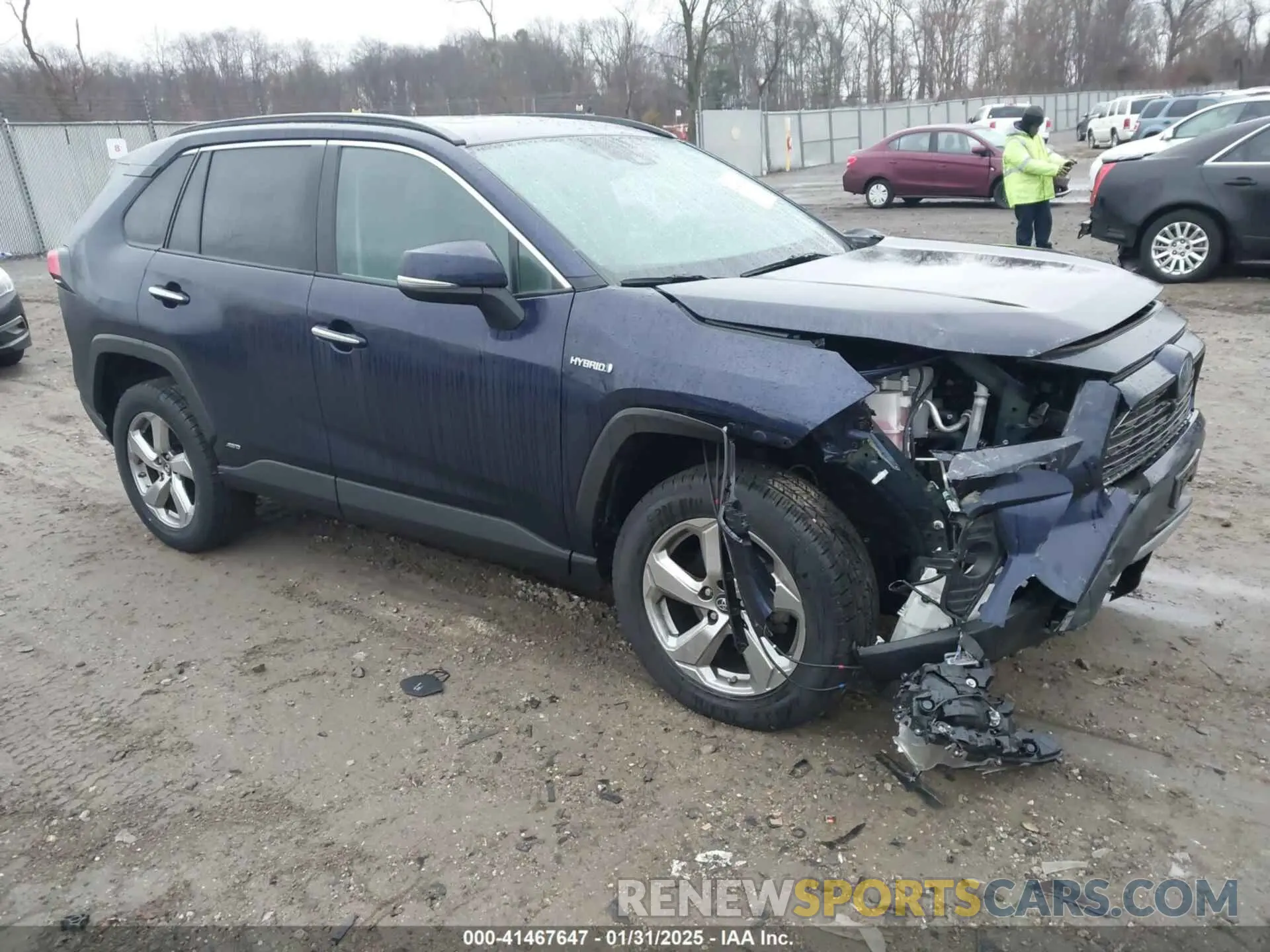 1 Фотография поврежденного автомобиля 2T3DWRFV2KW041297 TOYOTA RAV4 HYBRID 2019