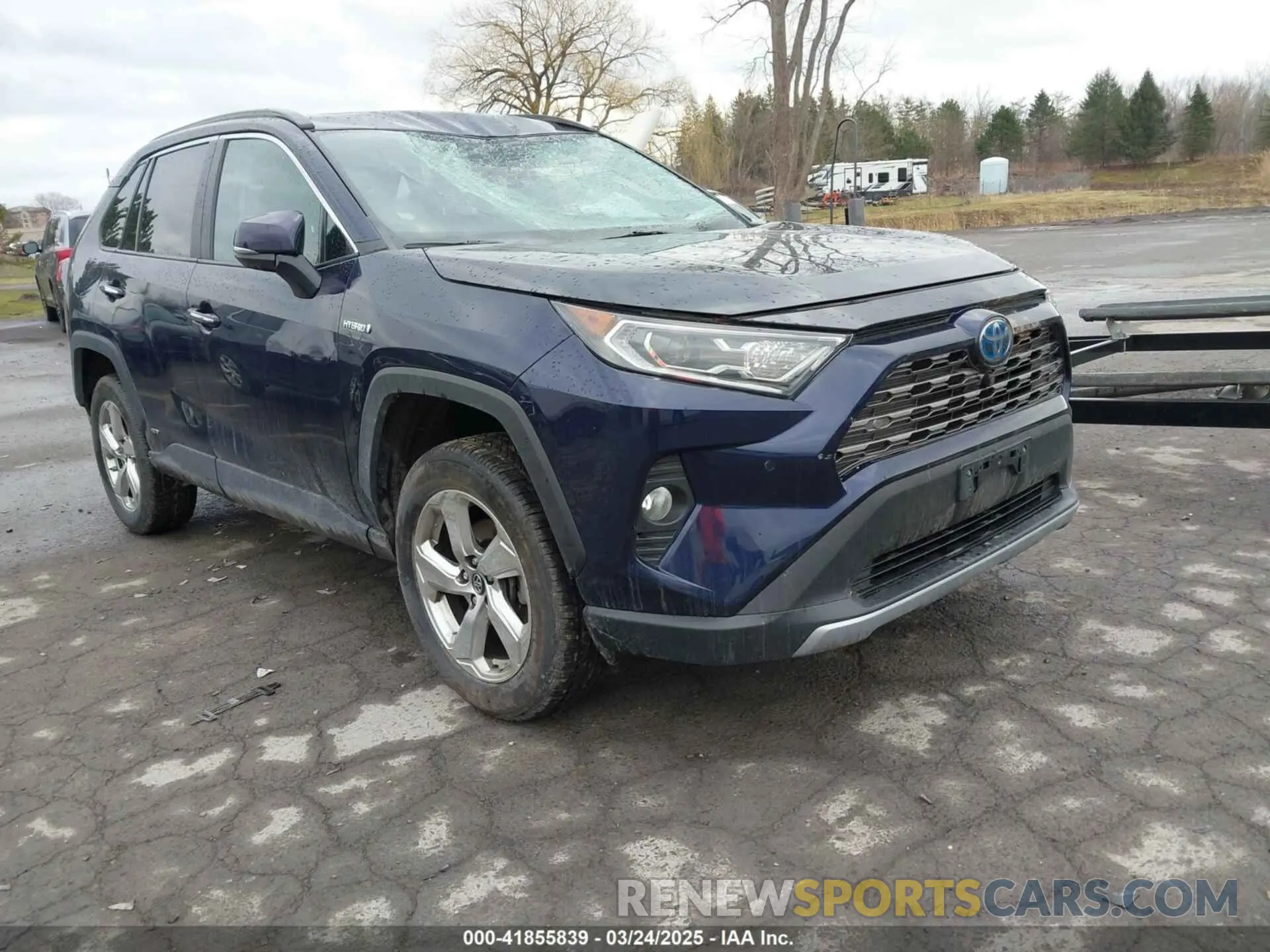 1 Фотография поврежденного автомобиля 2T3DWRFV7KW029016 TOYOTA RAV4 HYBRID 2019