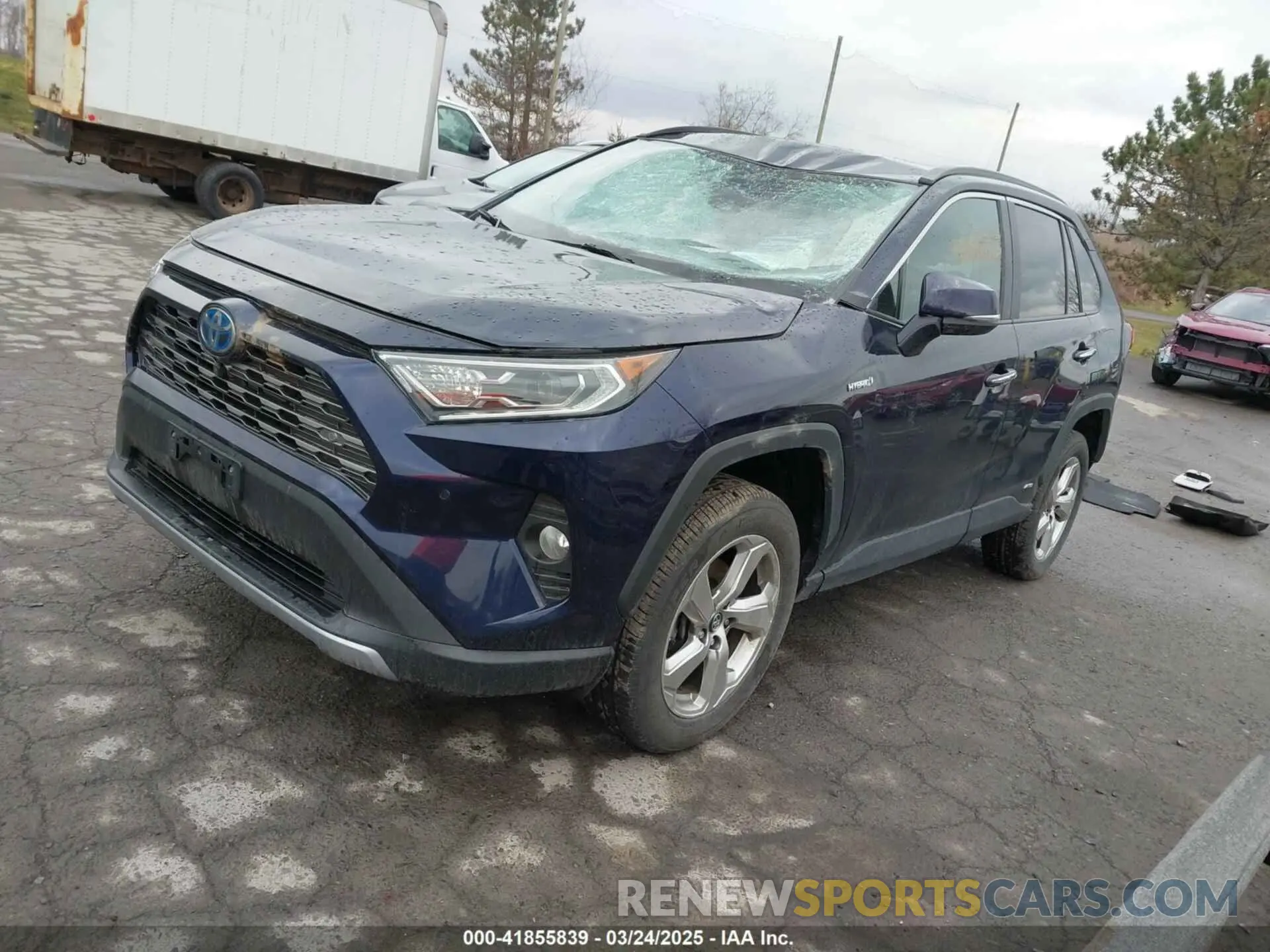 2 Фотография поврежденного автомобиля 2T3DWRFV7KW029016 TOYOTA RAV4 HYBRID 2019