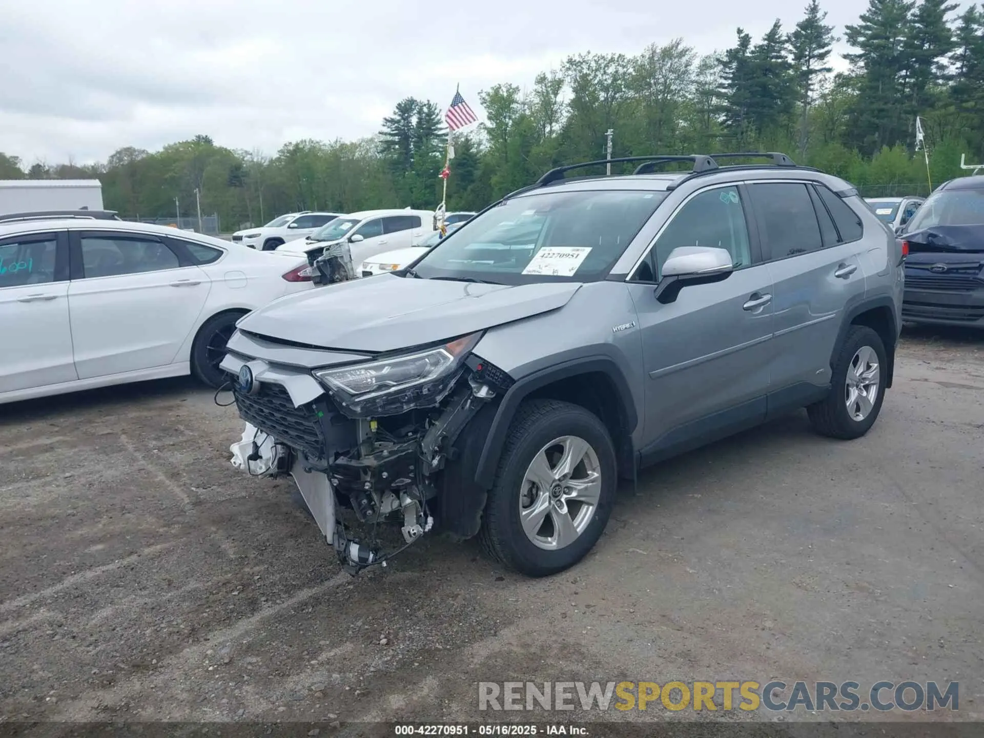 2 Фотография поврежденного автомобиля 2T3RWRFV5KW004833 TOYOTA RAV4 HYBRID 2019