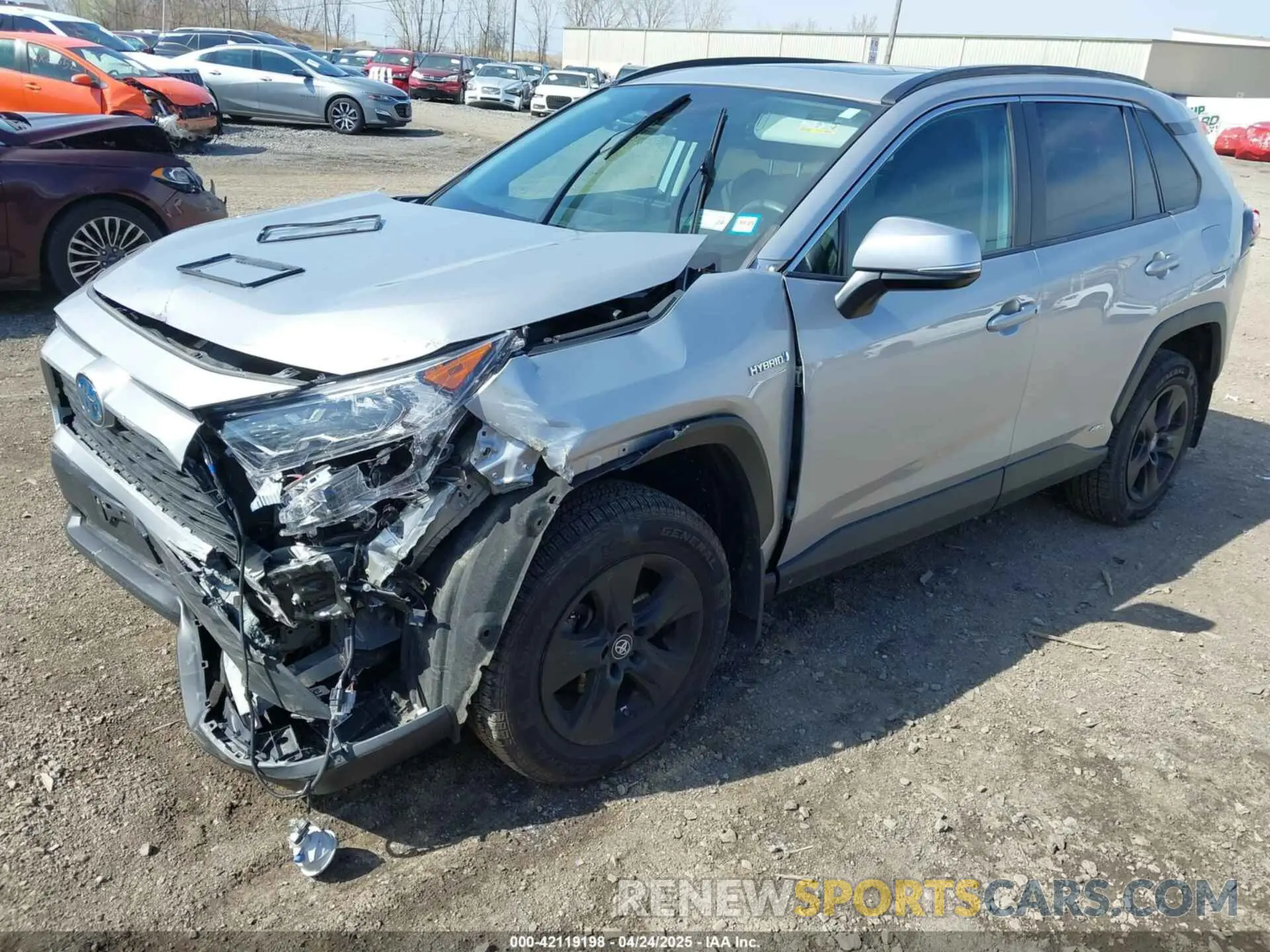 2 Photograph of a damaged car 2T3RWRFVXKW025676 TOYOTA RAV4 HYBRID 2019