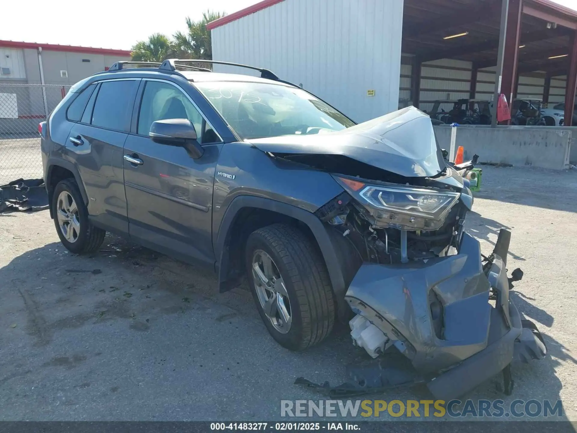 1 Photograph of a damaged car JTMDWRFV9KD503092 TOYOTA RAV4 HYBRID 2019